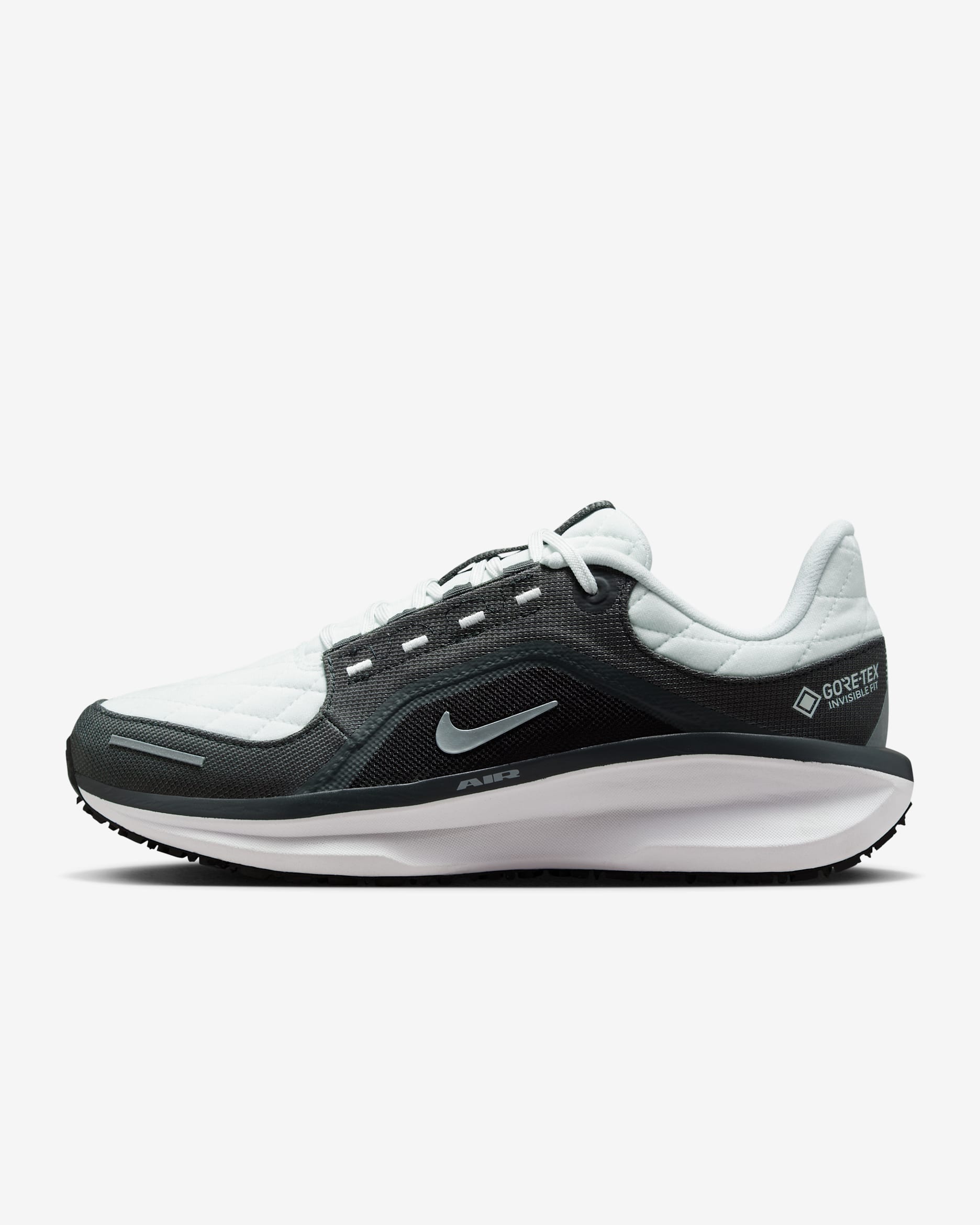 Damskie wodoszczelne buty do biegania po asfalcie Nike Winflo 11 GORE-TEX - Anthracite/Czerń/Photon Dust/Metallic Silver