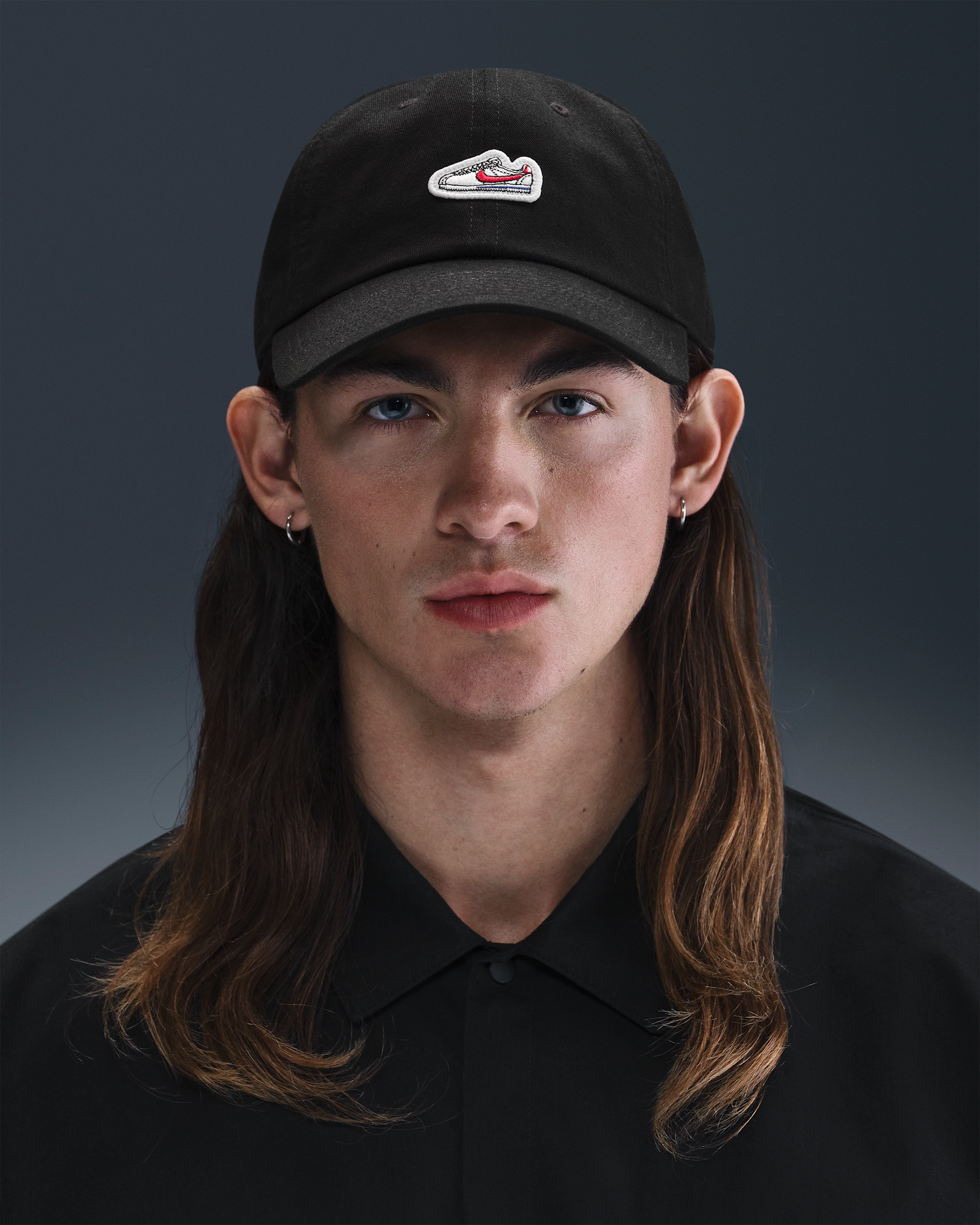 Casquette souple à écusson Cortez Nike Club - Noir