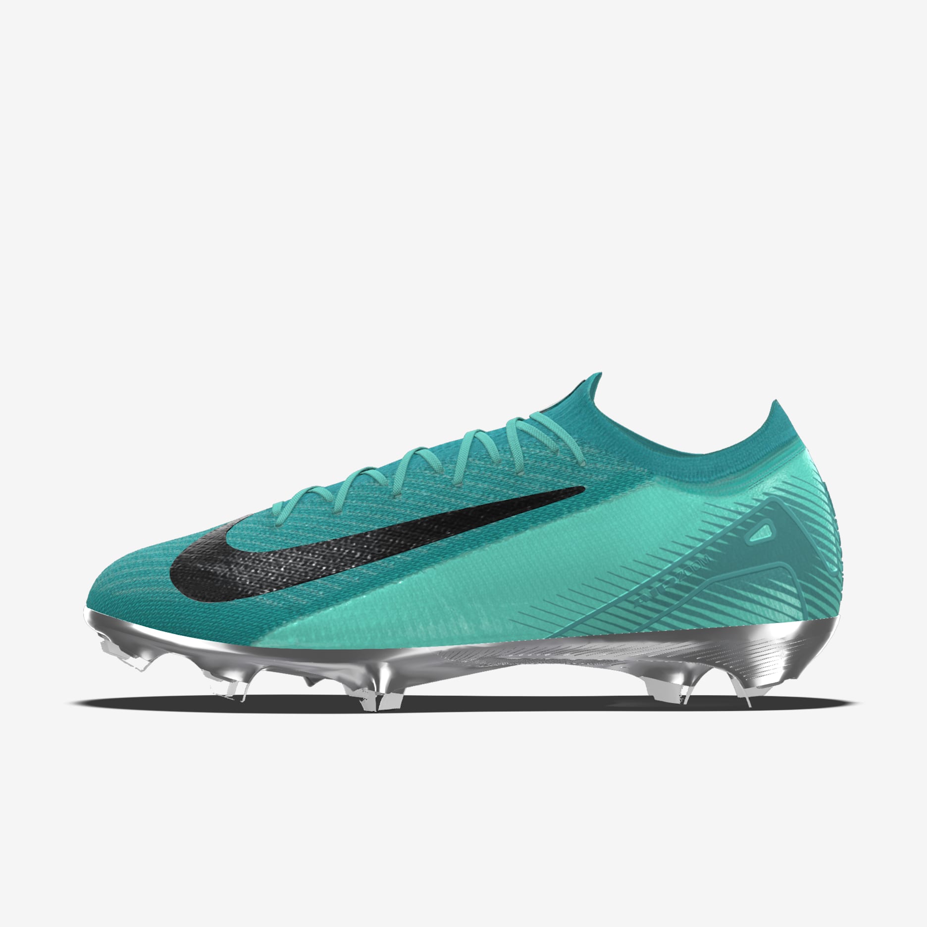 Scarpa da calcio a profilo basso AG-Pro personalizzabile Nike Mercurial Vapor 16 Elite By You - Nero/Iron Grey/Nero