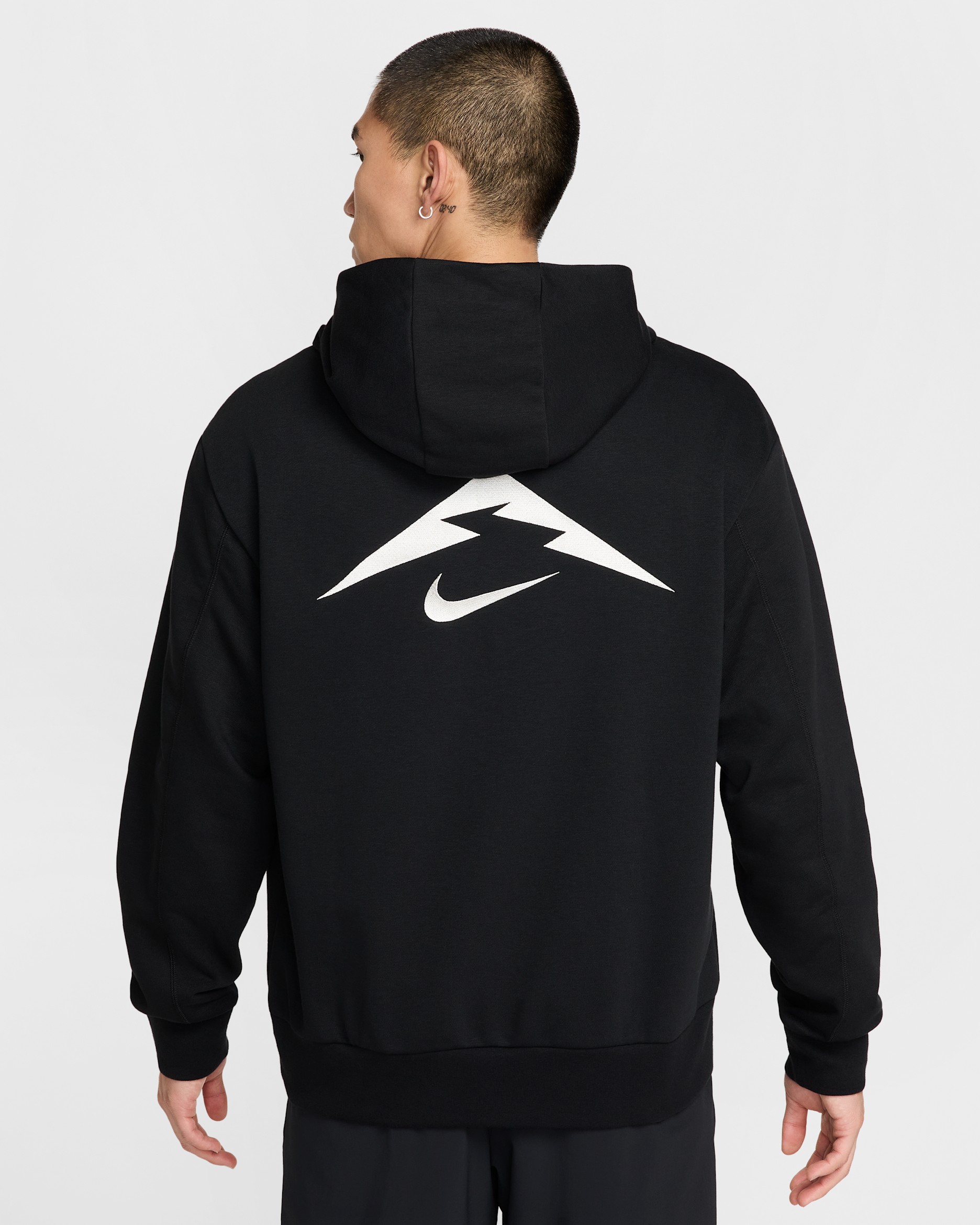 ナイキ トレイル マジック アワー メンズ Dri-FIT ランニングパーカー - ブラック/サミットホワイト