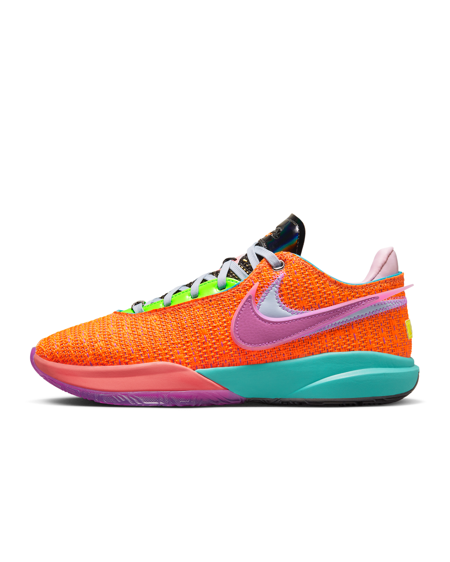 LeBron XX EP Basketball Shoes - Total Orange/Green Strike/Hot Punch/Vivid Purple
