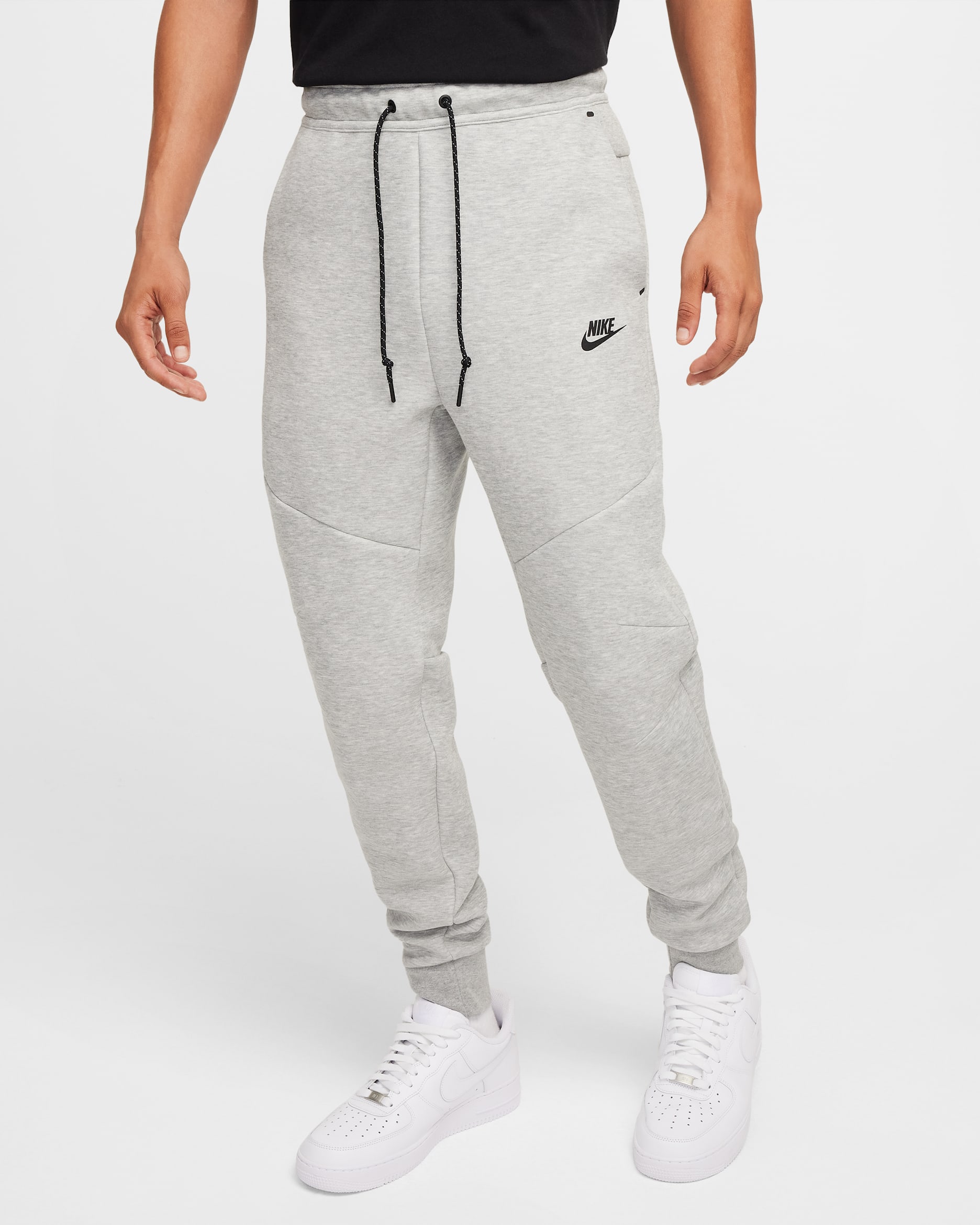 Nike Tech Men's Fleece Joggers - Dark Grey Heather/Black