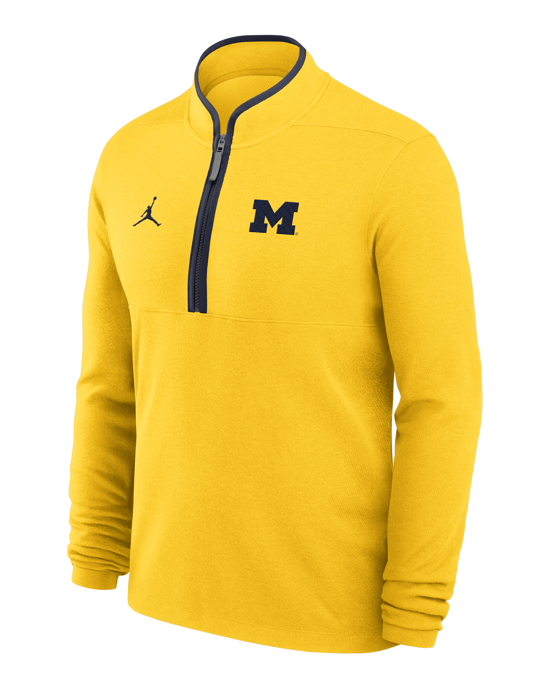 Michigan Victory Men's Jordan Brand Dri-FIT College 1/2-Zip Long-Sleeve Top - Anthracite