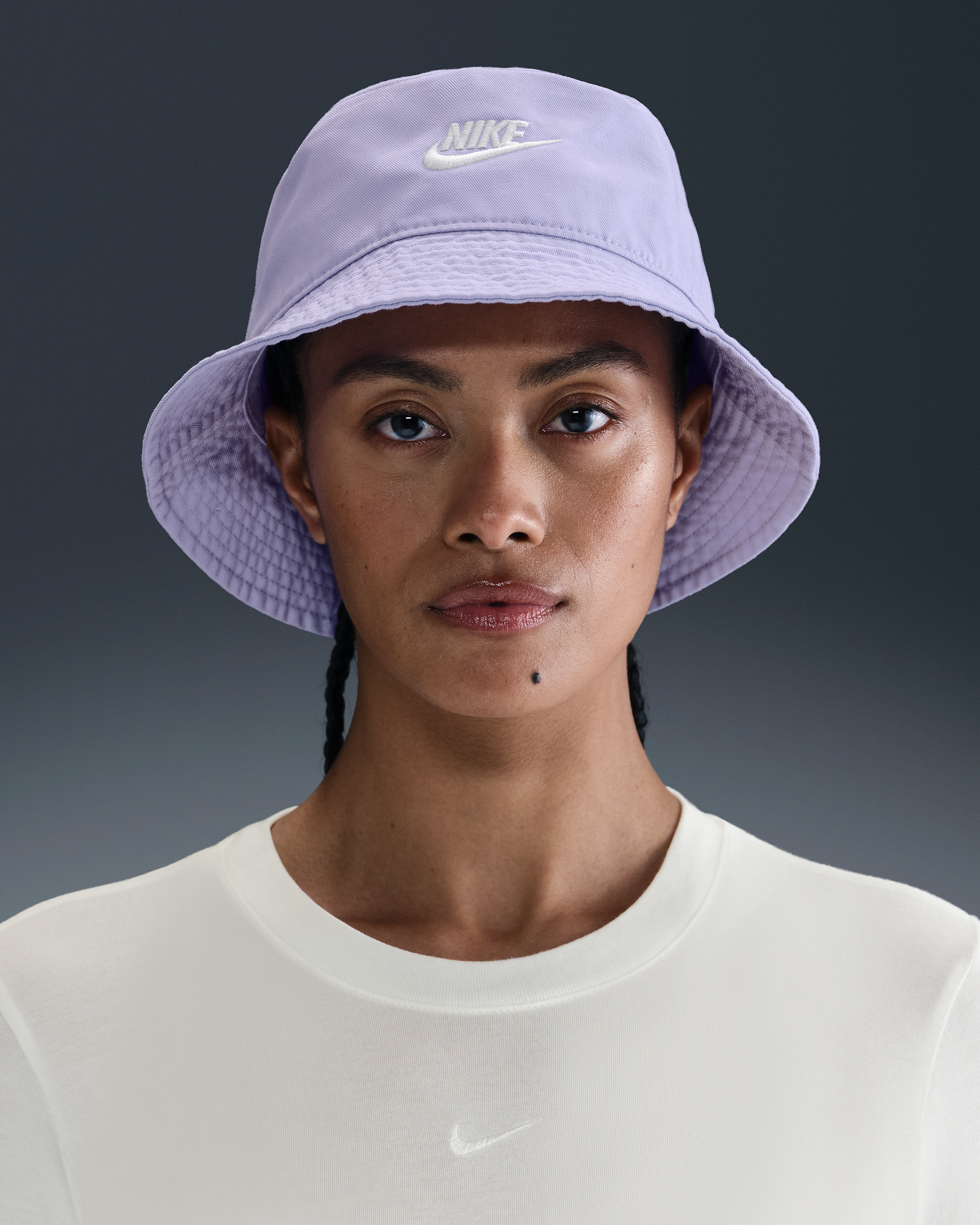 Nike Apex Futura Washed Bucket Hat - Hydrangeas/White