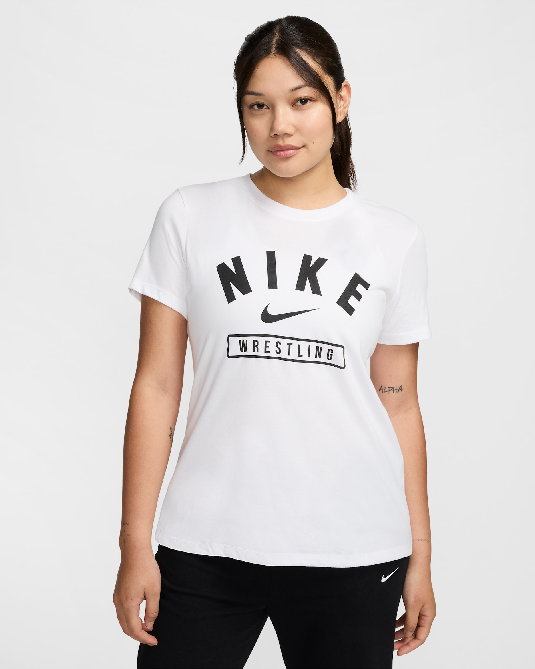 Nike Women's Wrestling T-Shirt - White/Black