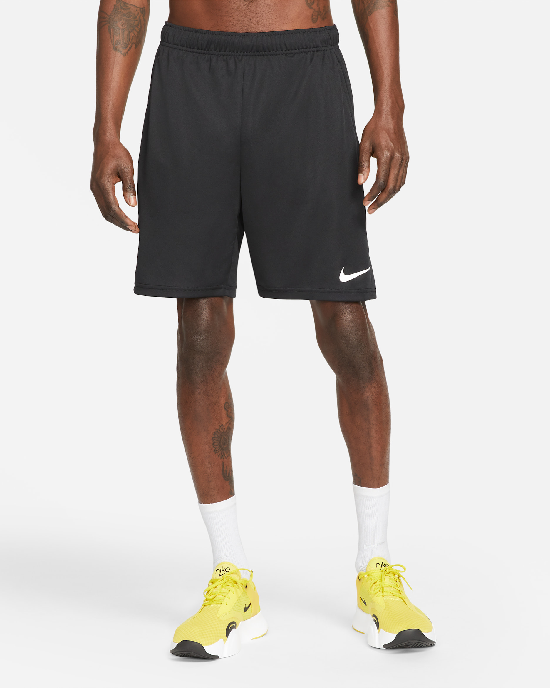 Shorts de tejido Knit de entrenamiento para hombre Nike Dri-FIT Epic - Negro/Blanco