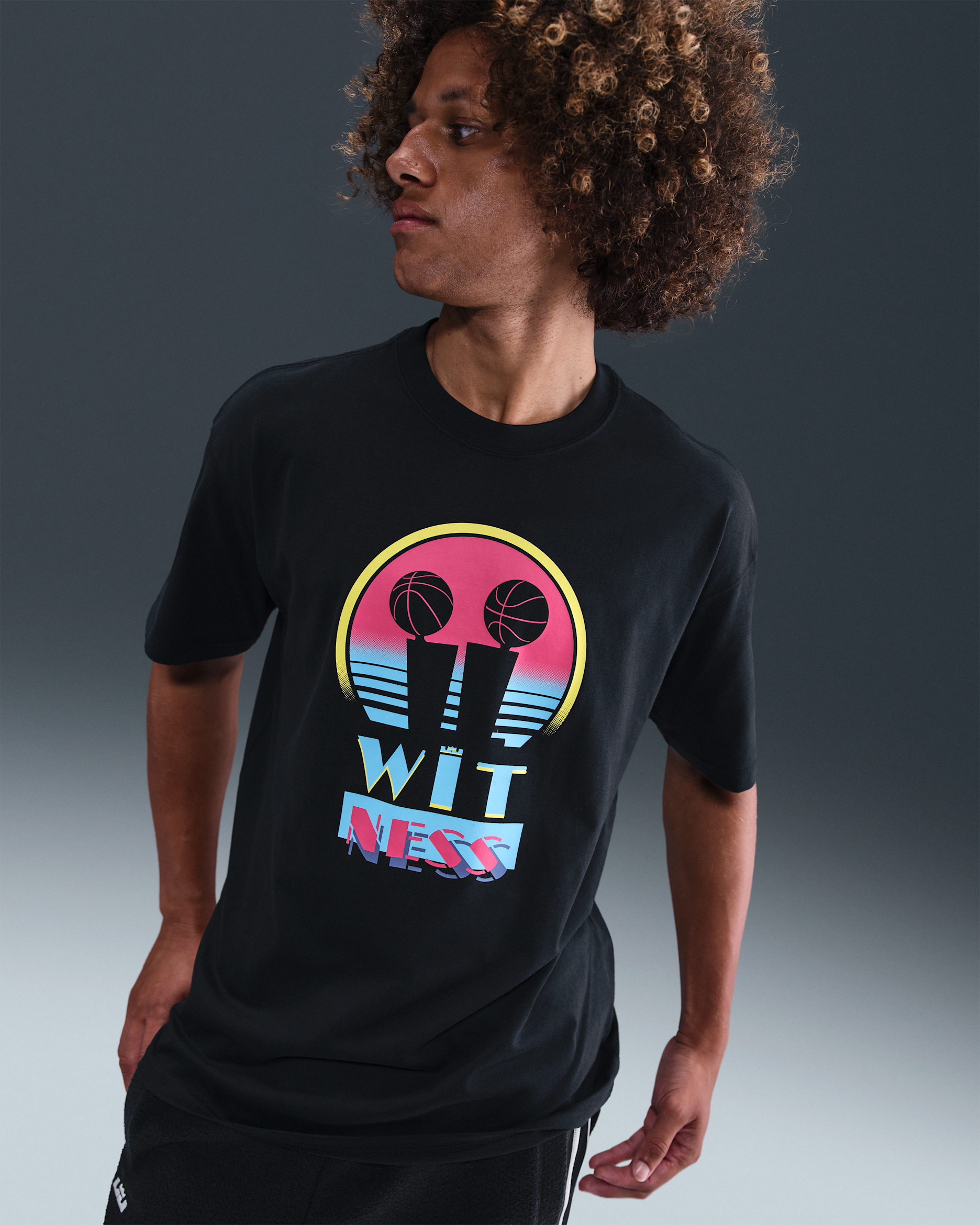 LeBron "Miami Twice" Men's Max90 Basketball T-Shirt - Black