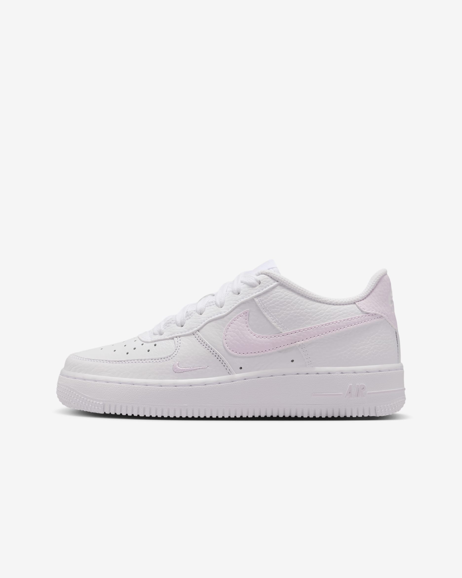 Nike Air Force 1 LV8 Older Kids' Shoes - White/Light Violet
