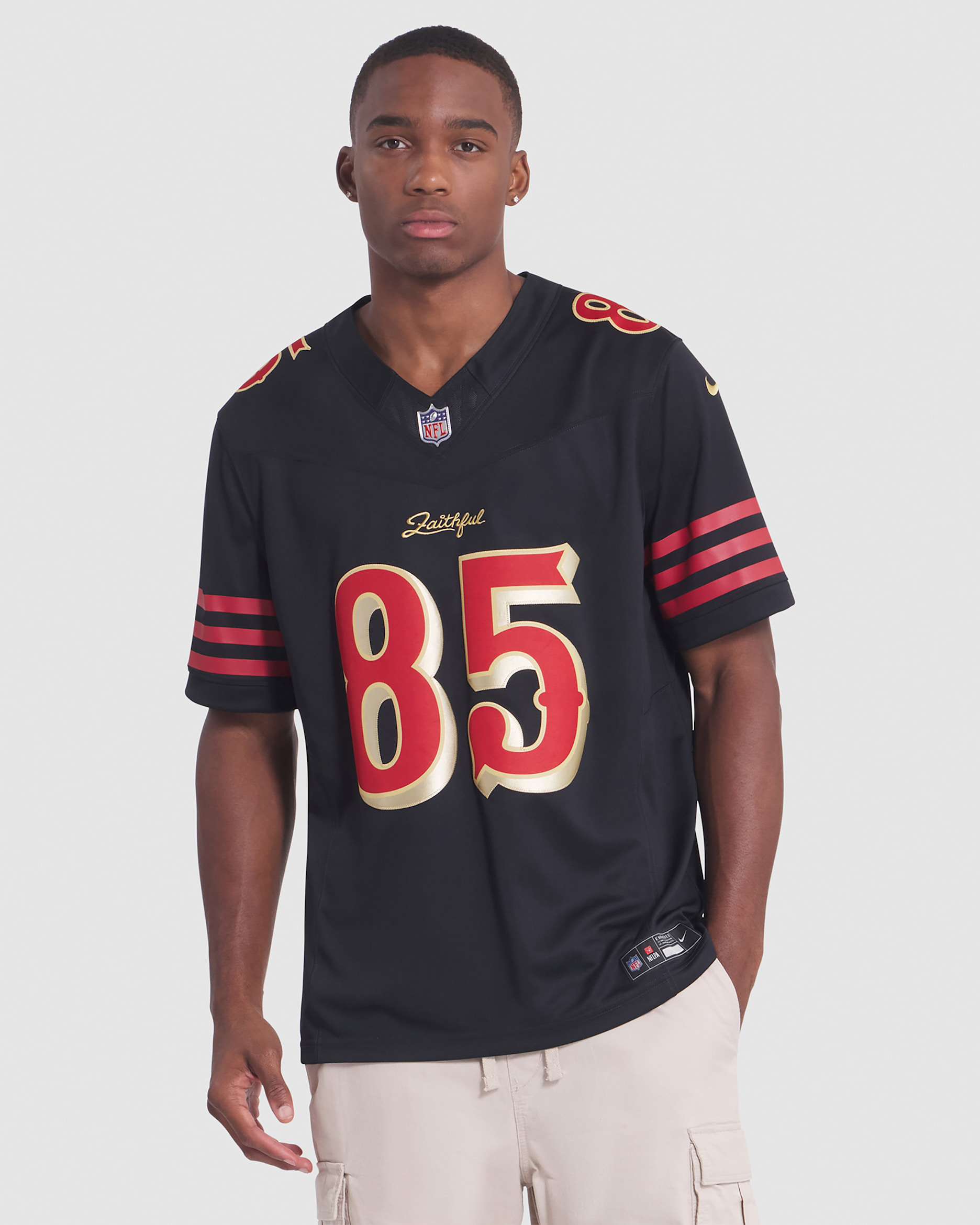 George Kittle San Francisco 49ers Rivalries Collection Men's Nike Dri-FIT NFL Limited Jersey - Black