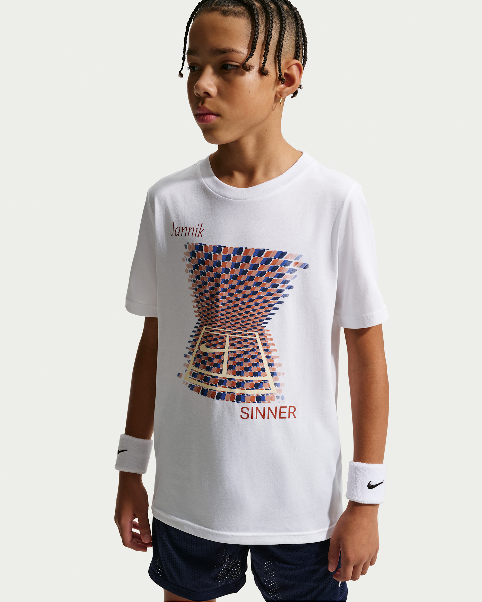 Jannik Sinner Nike Tennis T-Shirt - Weiß