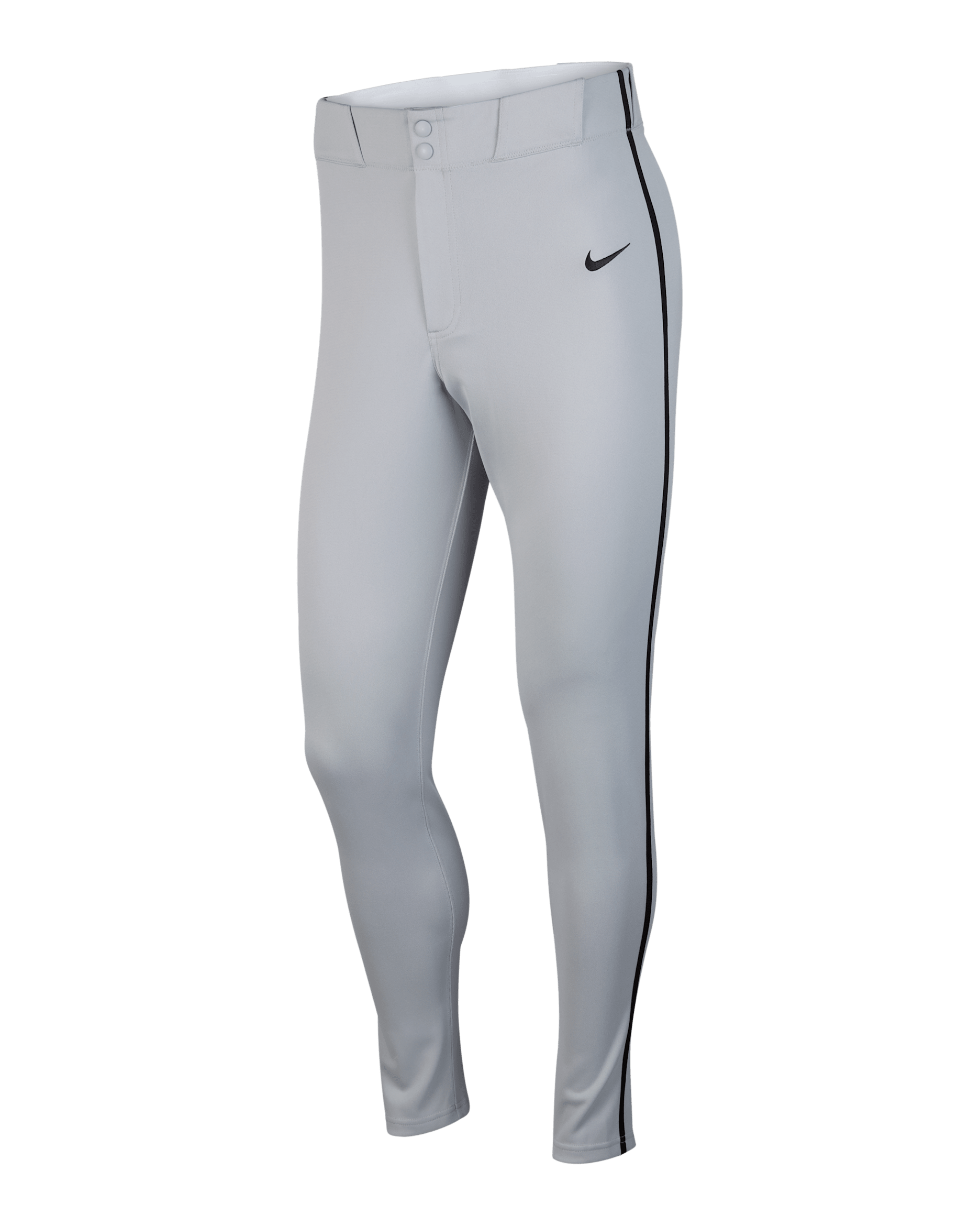 Nike Vapor Select Men's Piped Baseball Pants - Wolf Grey/Black/Black
