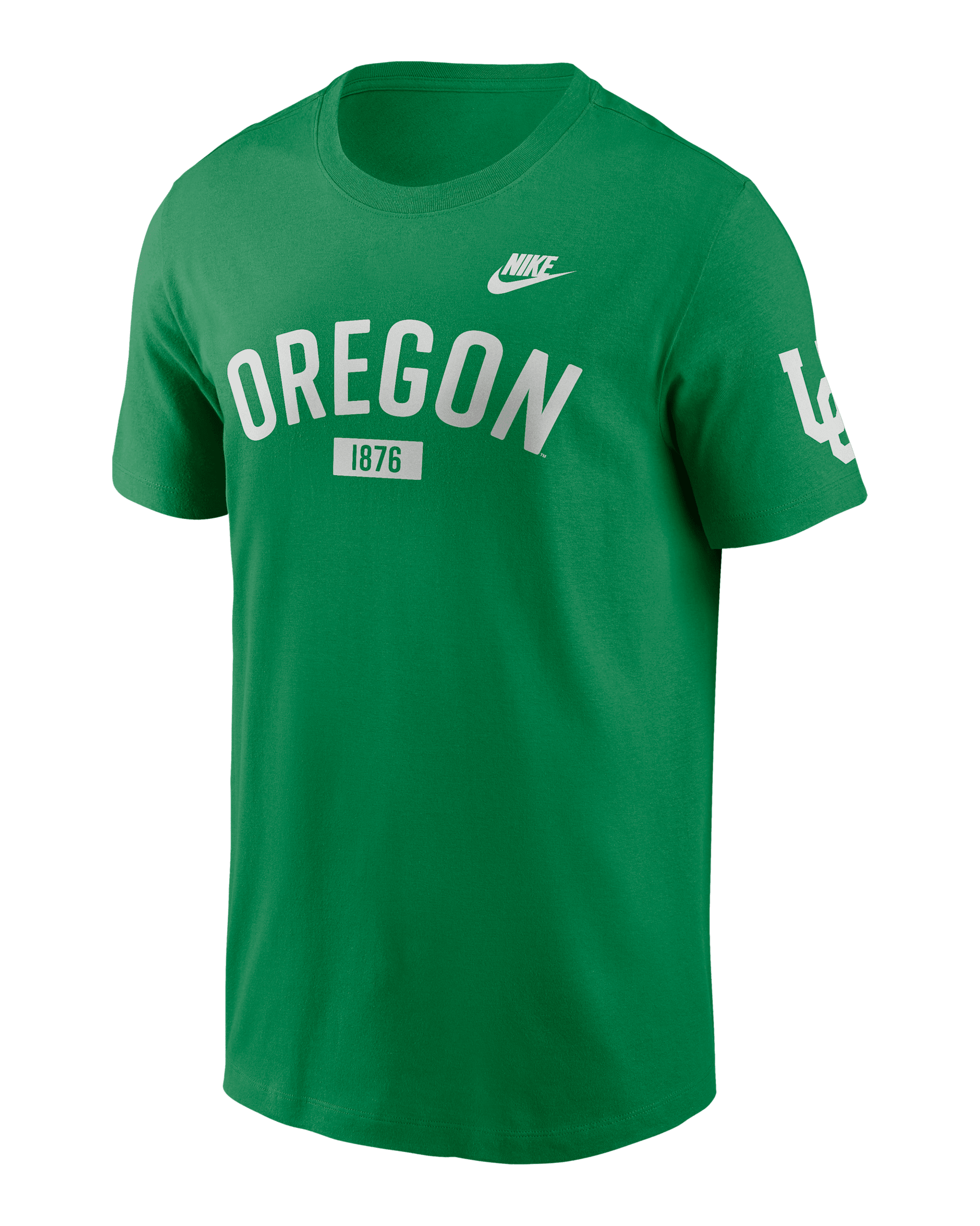 Oregon Legacy Arch 2-Hit Men's Nike College T-Shirt - Apple Green