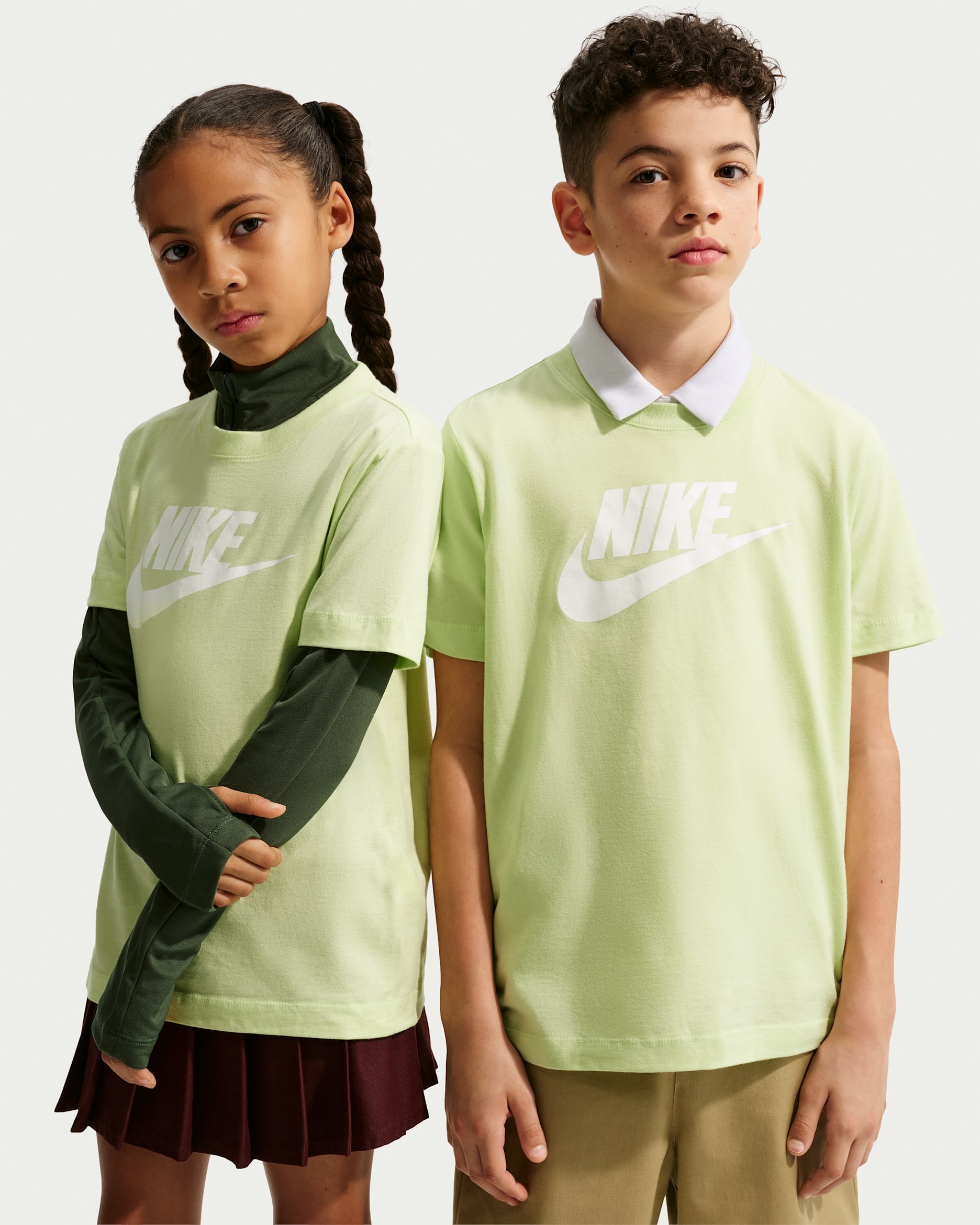 Nike Sportswear Big Kids' T-Shirt - Light Liquid Lime