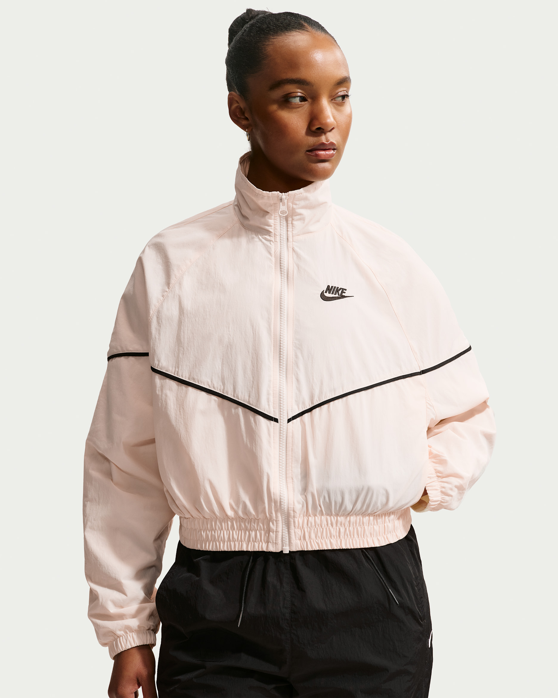 Nike Sportswear Windrunner Women's Woven Jacket - Chalk/Black/Black