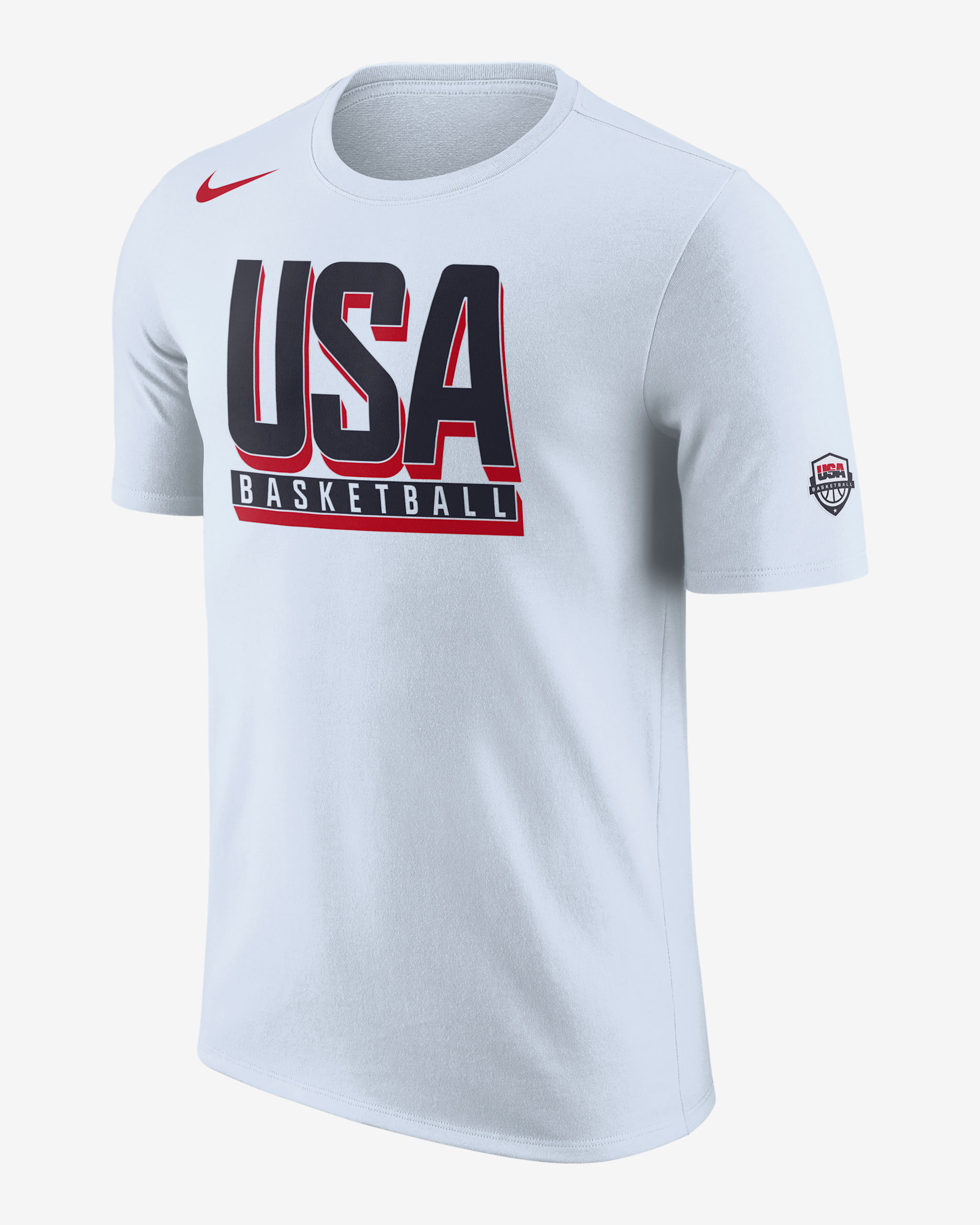 USA Practice Nike Basketbalshirt voor heren - Football Grey/Football Grey/Sport Red