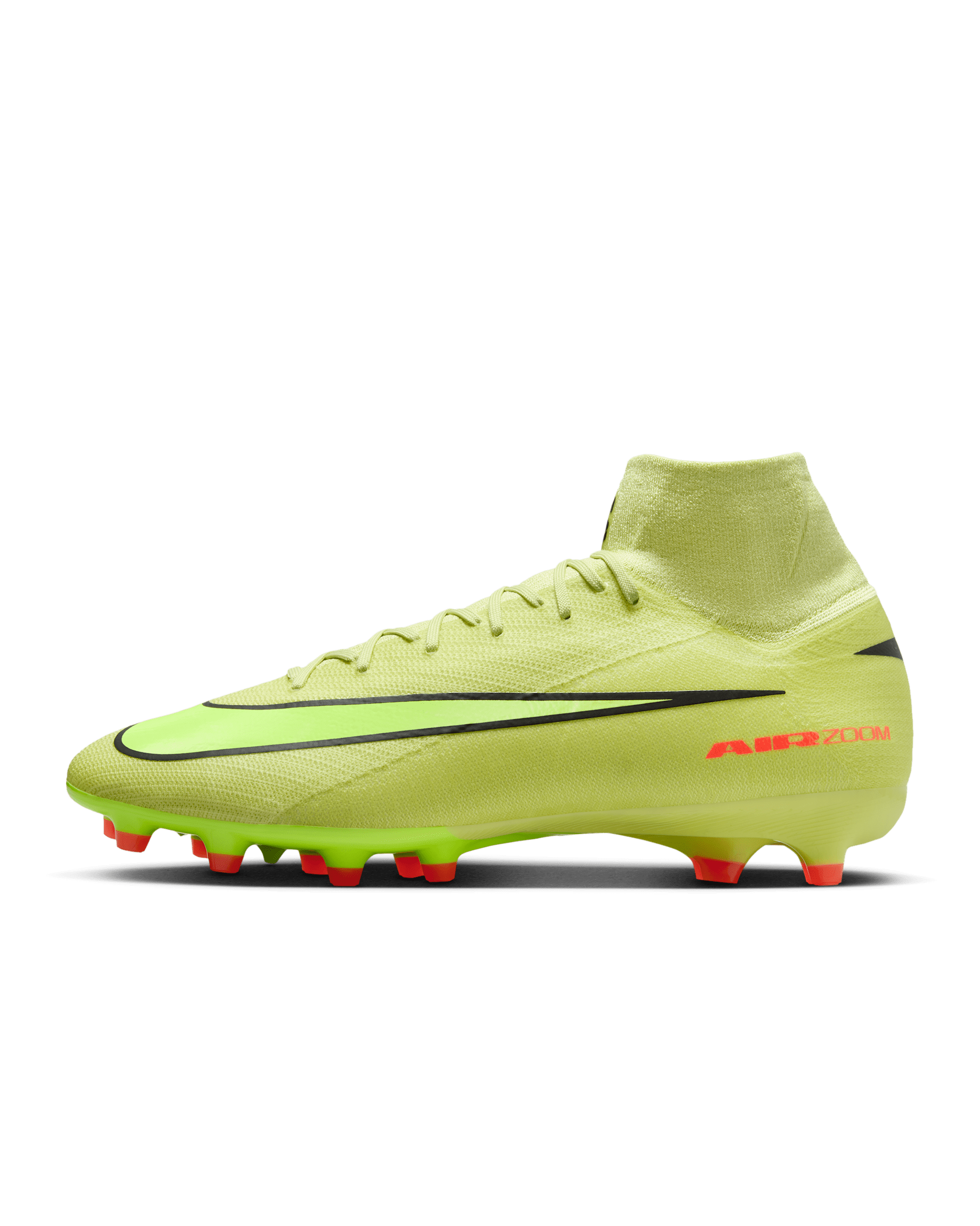 Chaussure de foot montante à crampons AG-Pro Nike Mercurial Superfly 10 Pro - Limelight/Hyper Crimson/Volt