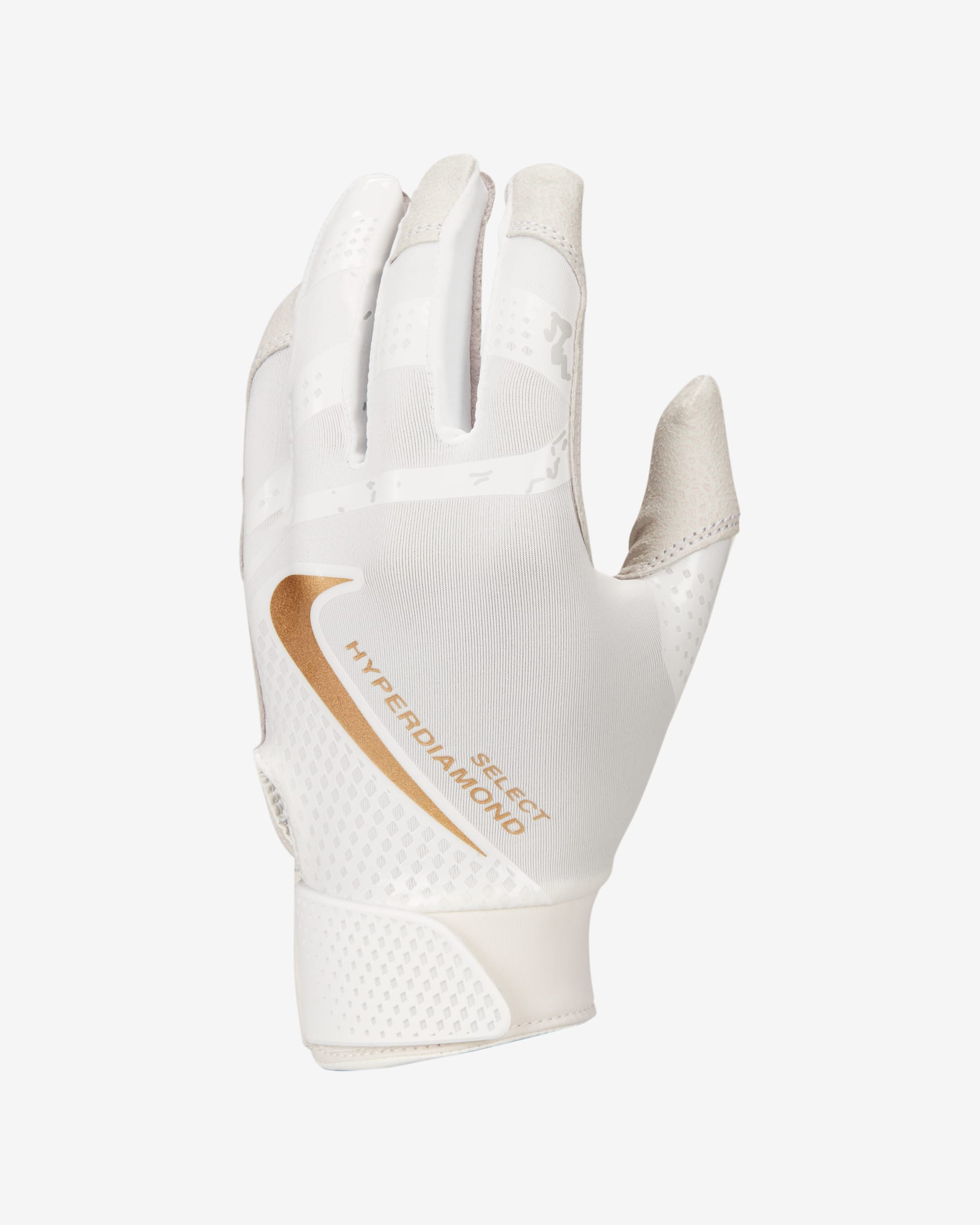 Guantes de bateo para softball Nike Hyperdiamond Select - Blanco