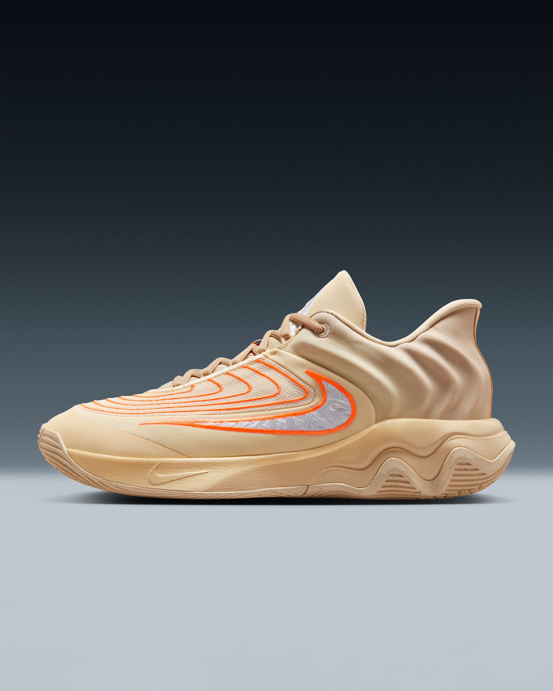 Tenis de básquetbol Giannis Immortality 4 - Caqui claro/Alabastro/Naranja total/Blanco