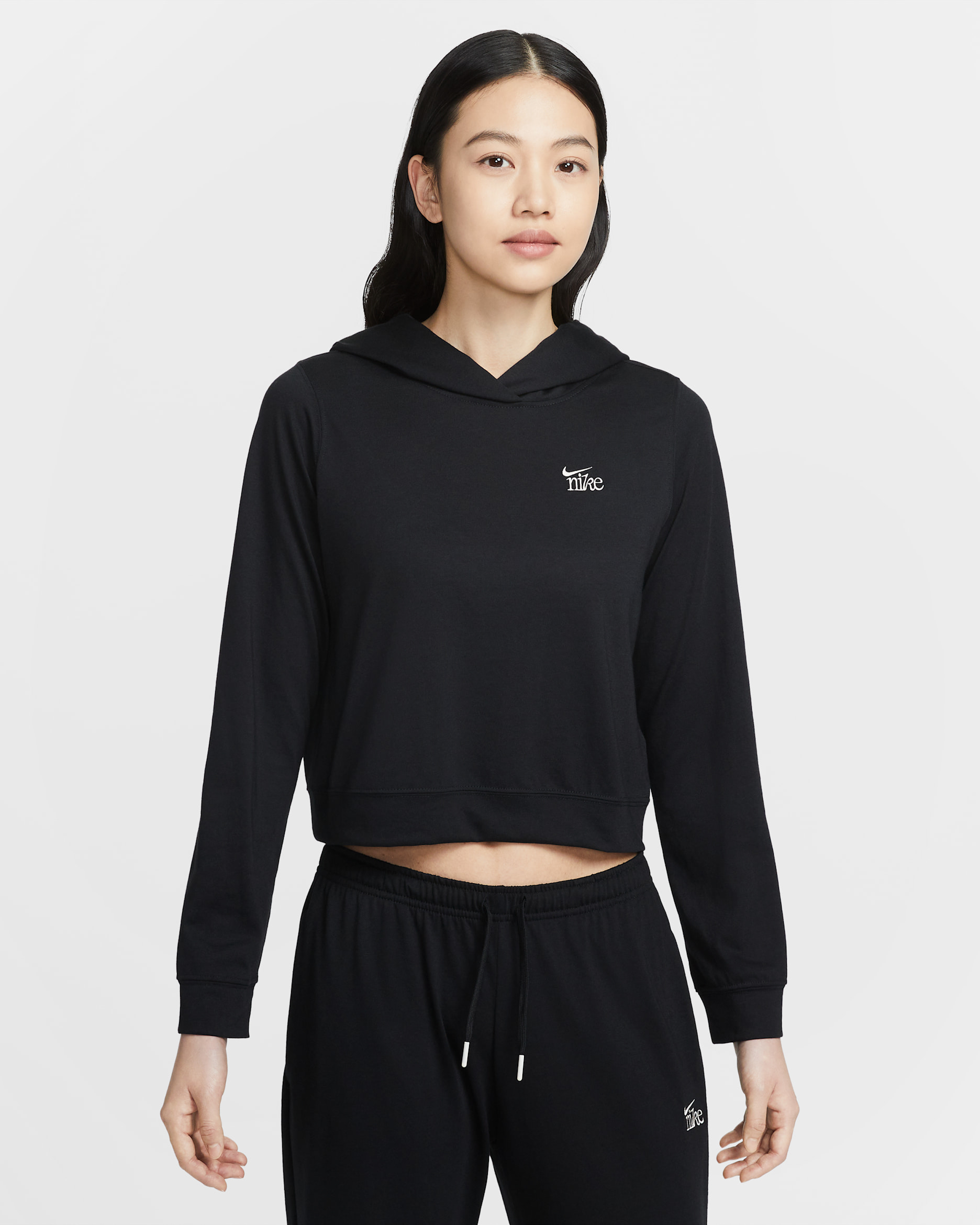Nike Sportswear Chill Knit Women's Lightweight Hoodie - Black/Chalk