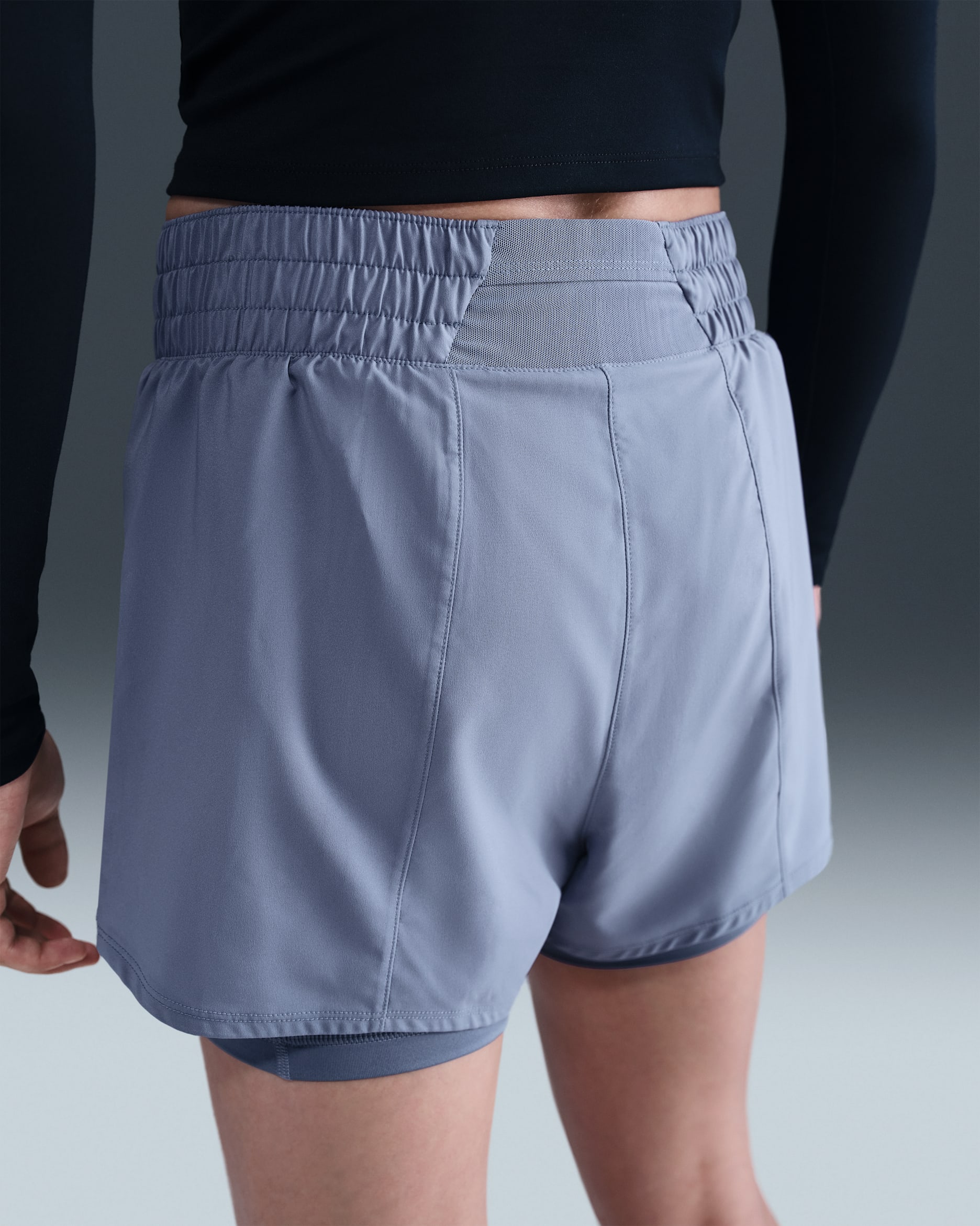 Nike One Women's Dri-FIT High-Waisted 3" 2-in-1 Shorts