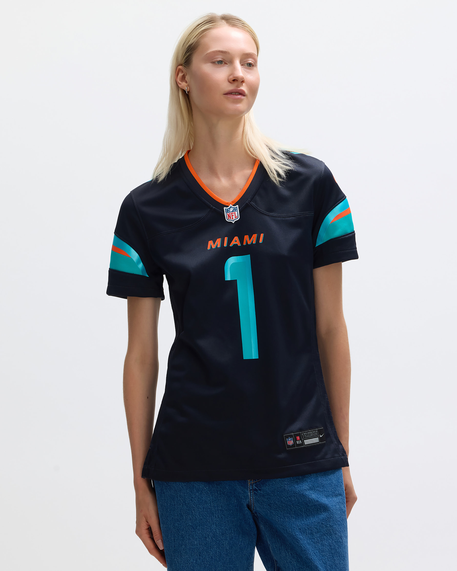 Jersey Nike de la NFL Game para mujer Tua Tagovailoa Miami Dolphins Rivalries Collection - Azul marino