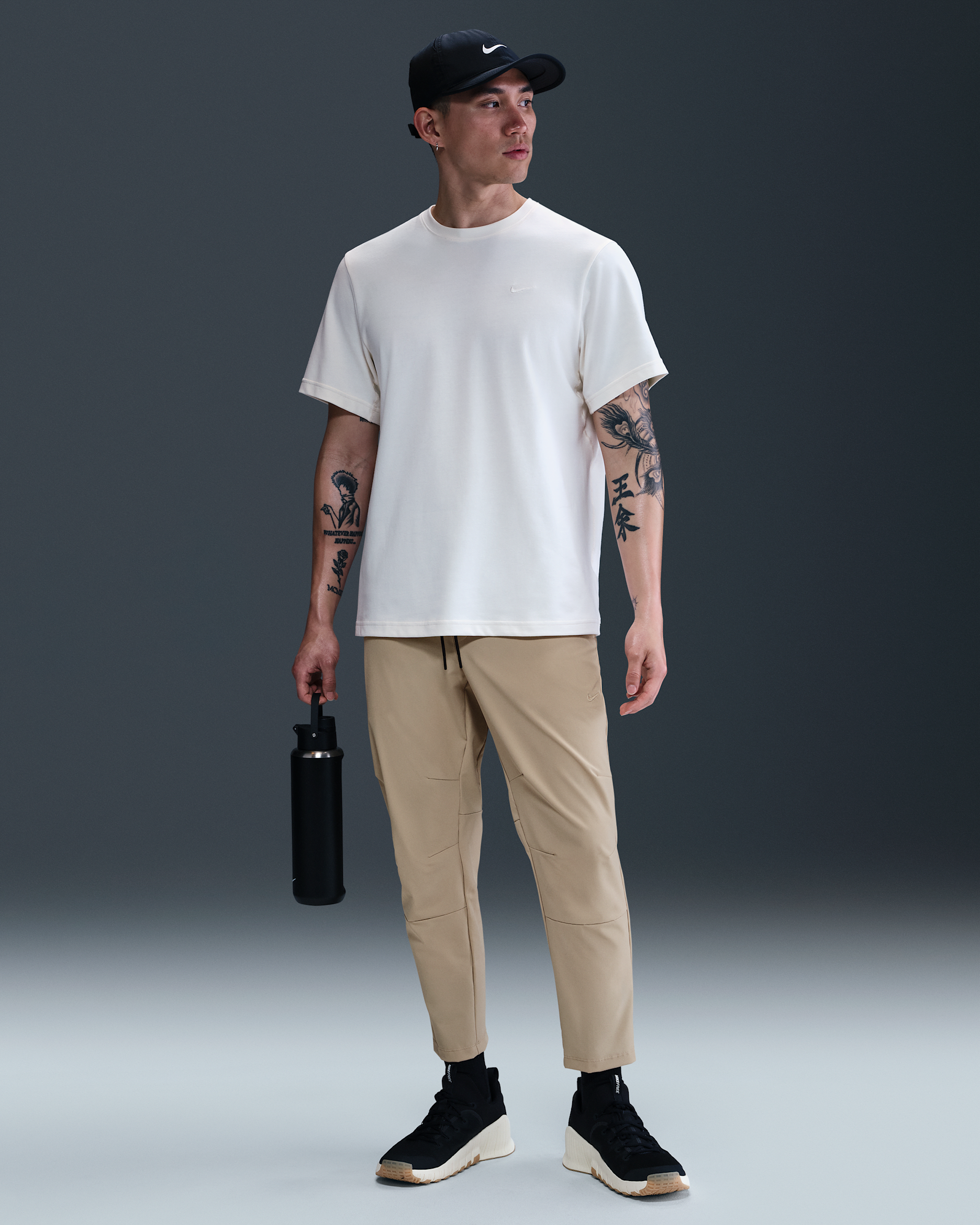 Nike Unlimited 男款 Dri-FIT 直筒多功能長褲 - 沙漠卡其色/黑色/沙漠卡其色