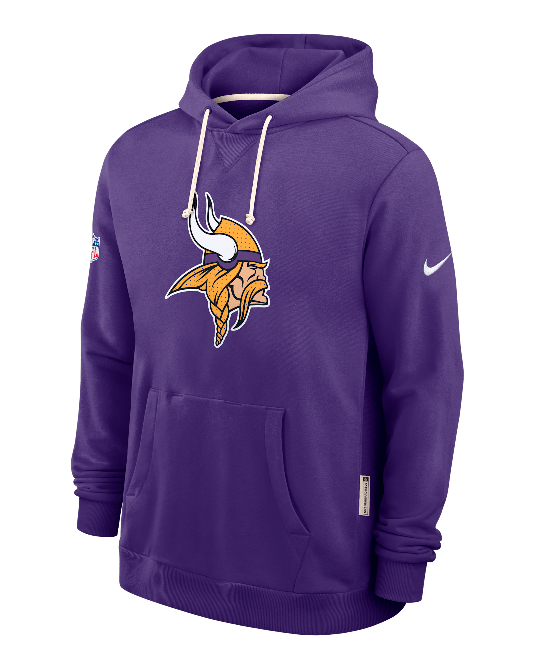 Minnesota Vikings Initial Home Sideline Men's Nike Dri-FIT NFL Pullover Hoodie - Court Purple