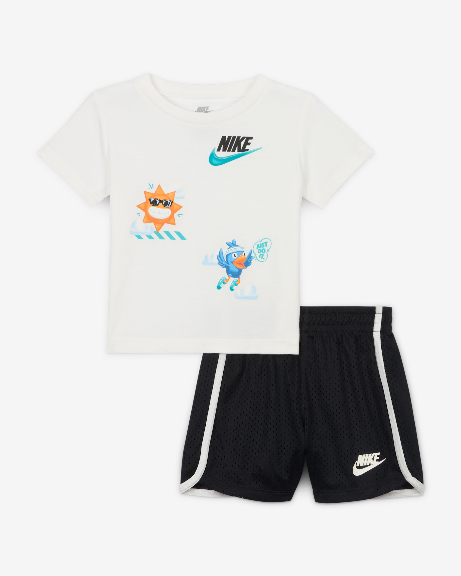 Nike Dri-FIT Just Believe Baby (12-24M) 2-Piece Shorts Set - Black