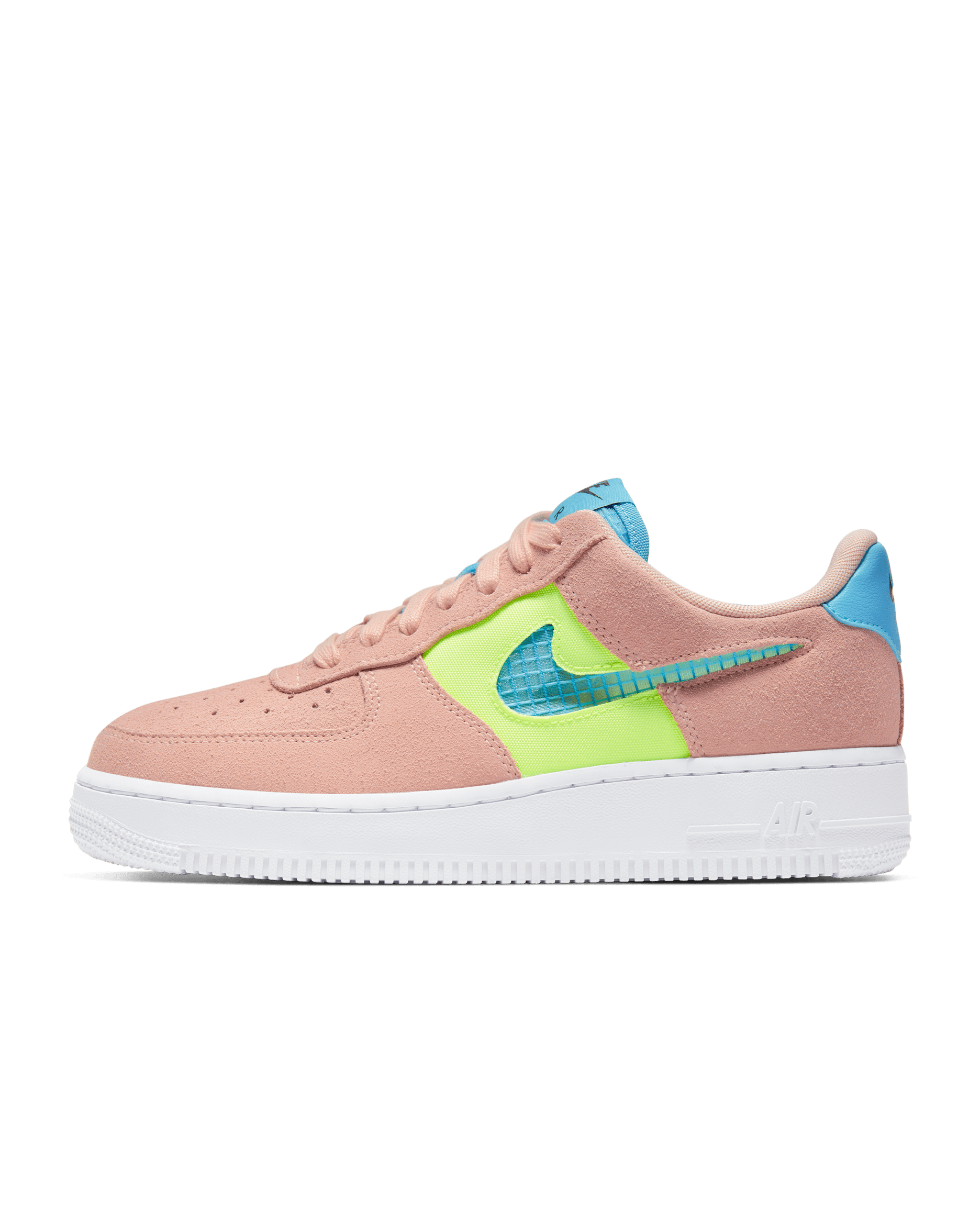 Nike Air Force 1 '07 SE Women's Shoe - Washed Coral/Ghost Green/Black/Oracle Aqua