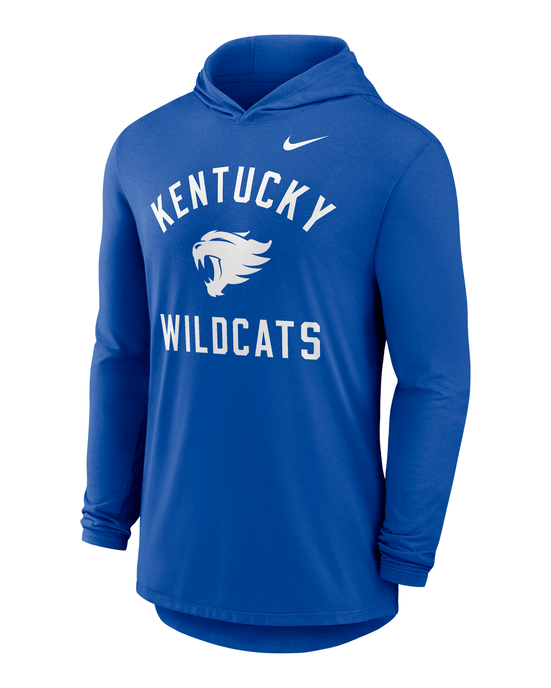 Kentucky Campus Arch Men's Nike Dri-FIT College Long-Sleeve Hooded T-Shirt - Royal