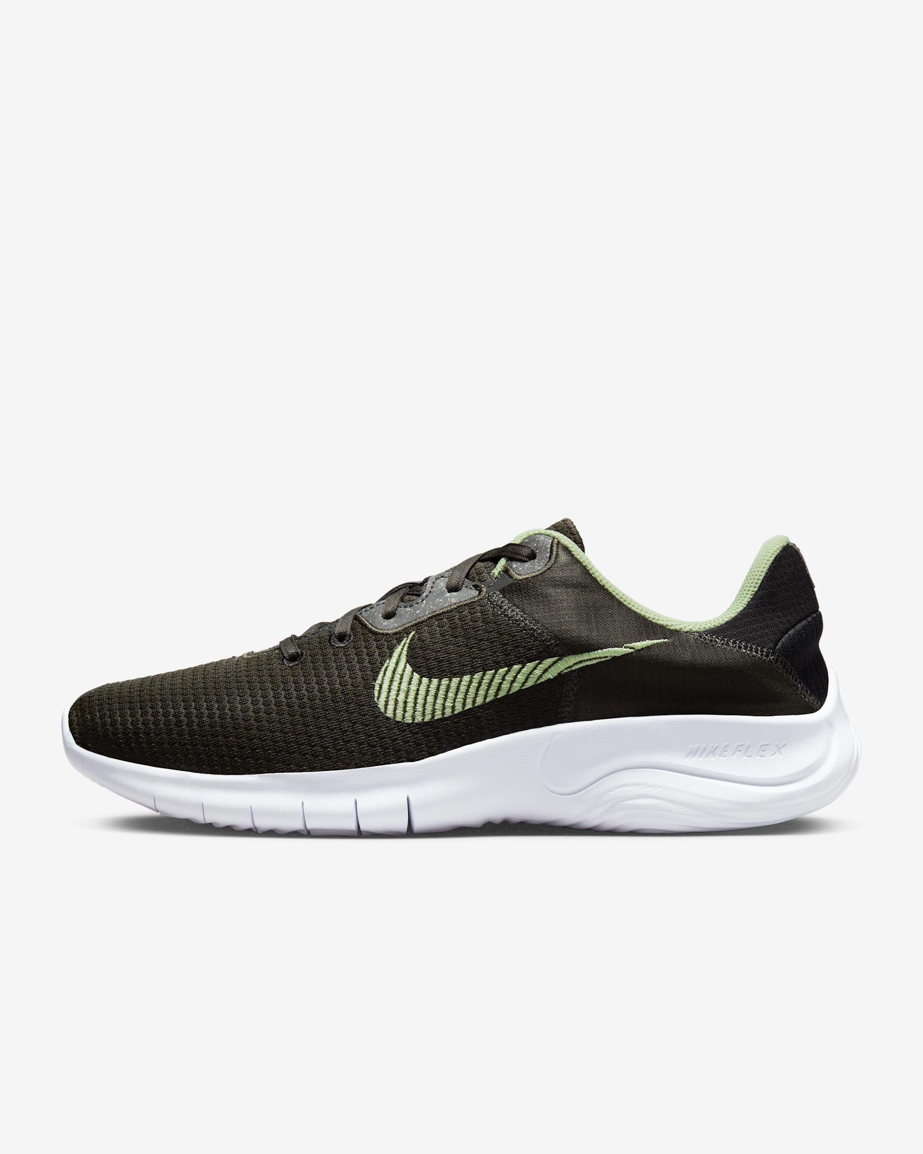 Nike Flex Experience Run 11 Men's Road Running Shoes - Sequoia/Black/White/Honeydew