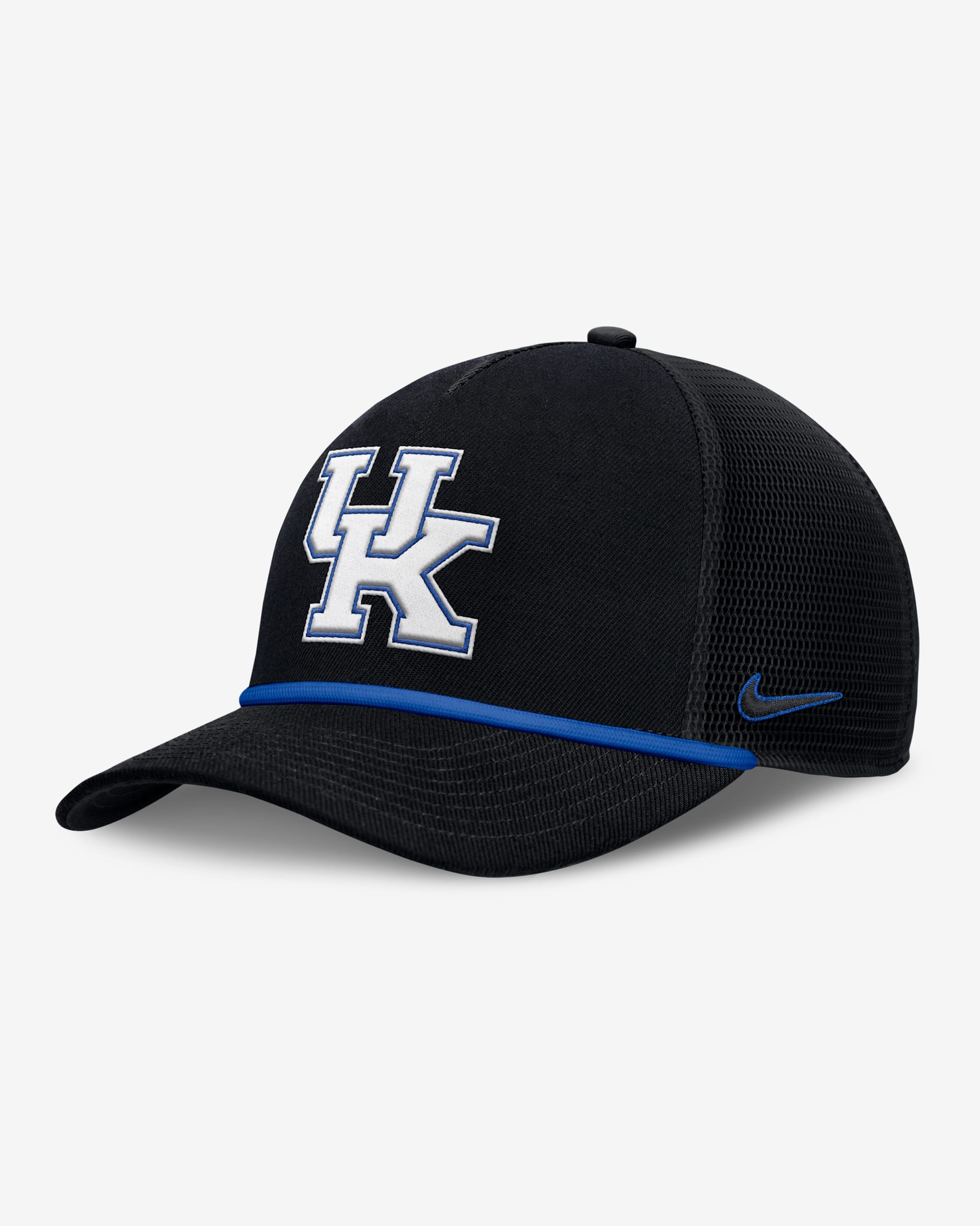 Gorra de rejilla universitaria Nike ajustable para hombre Kentucky Primetime Rise - Negro