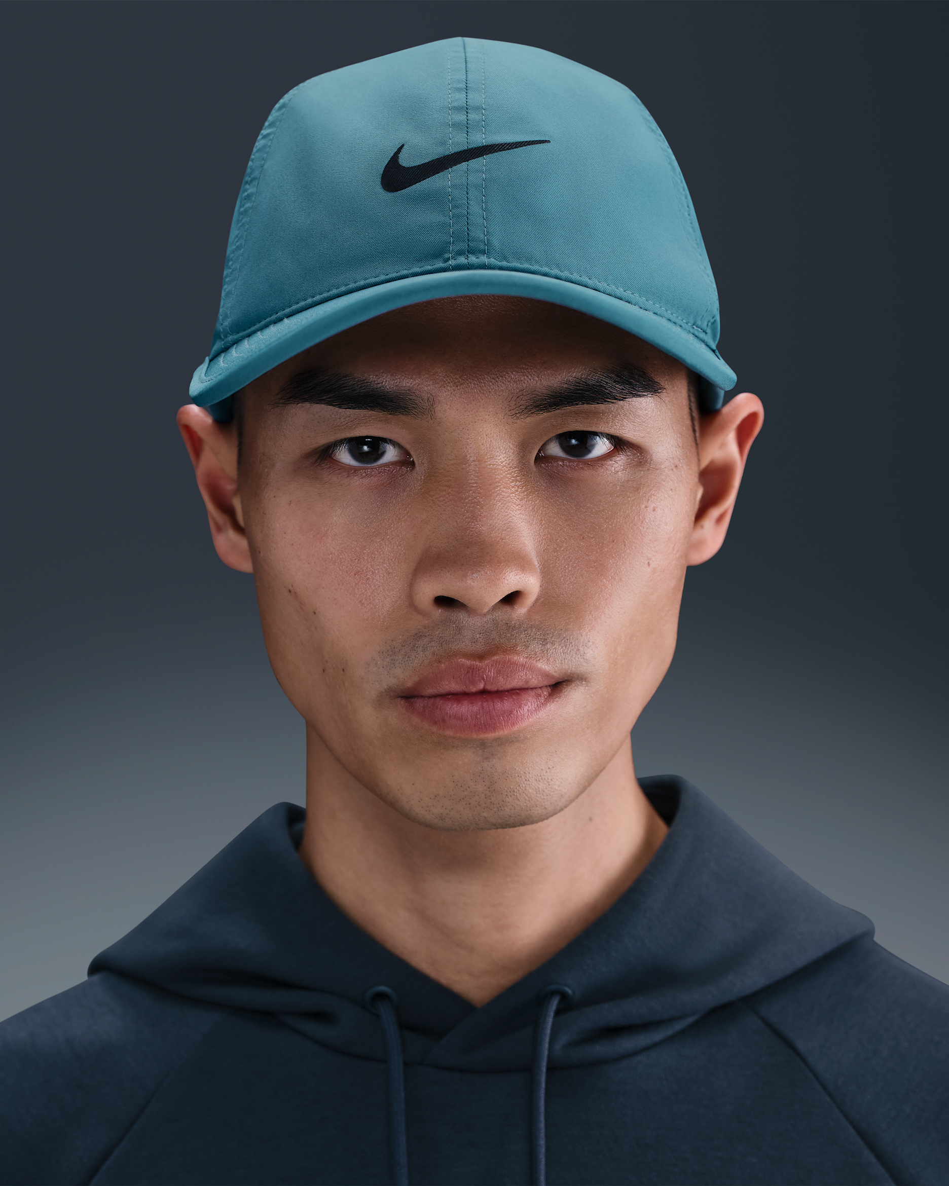 Nike Dri-FIT Club Unstructured Featherlight Cap - Smokey Blue/Black