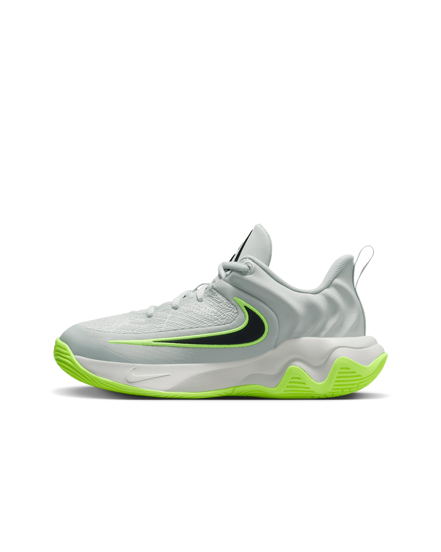 Giannis Immortality 4 Big Kids' Basketball Shoes - Light Silver/Volt/Black