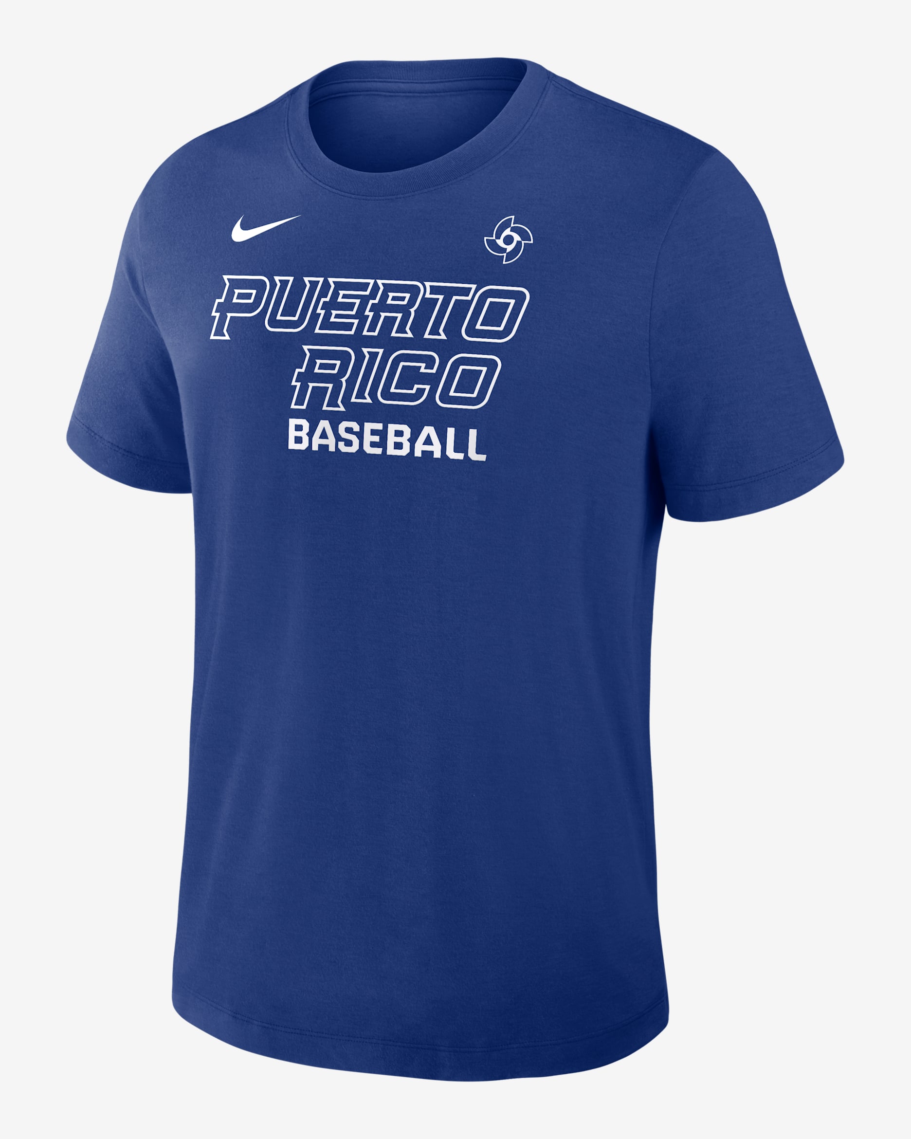 Puerto Rico National Baseball Team 2026 World Baseball Classic Authentic Collection Early Work Men's Nike Dri-FIT T-Shirt - Royal