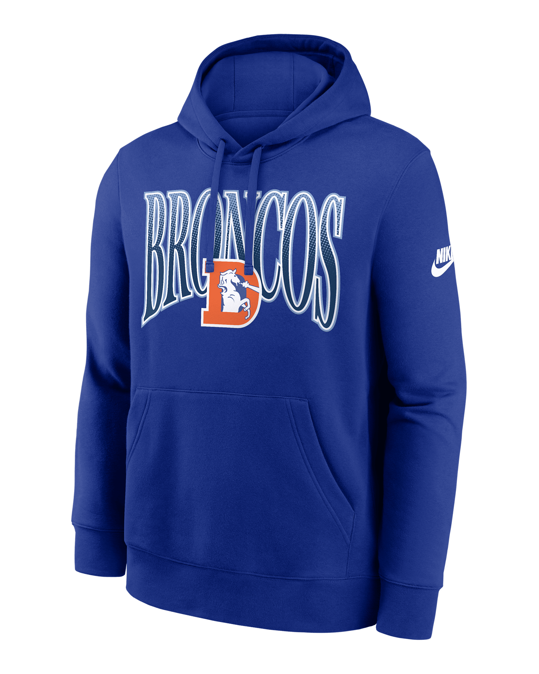Denver Broncos Rewind Club Men's Nike NFL Pullover Hoodie - Royal