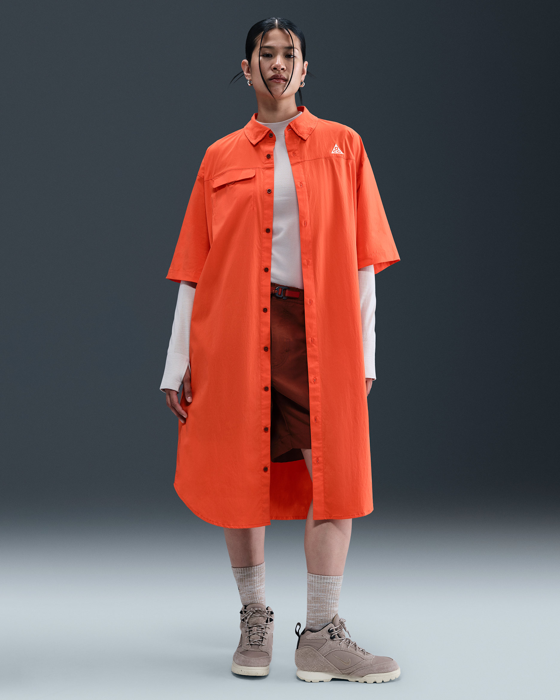 Nike ACG "Orb Weaver" Vestit amb protecció UV Dri-FIT ADV - Dona - Picante Red/Cinnamon/Summit White