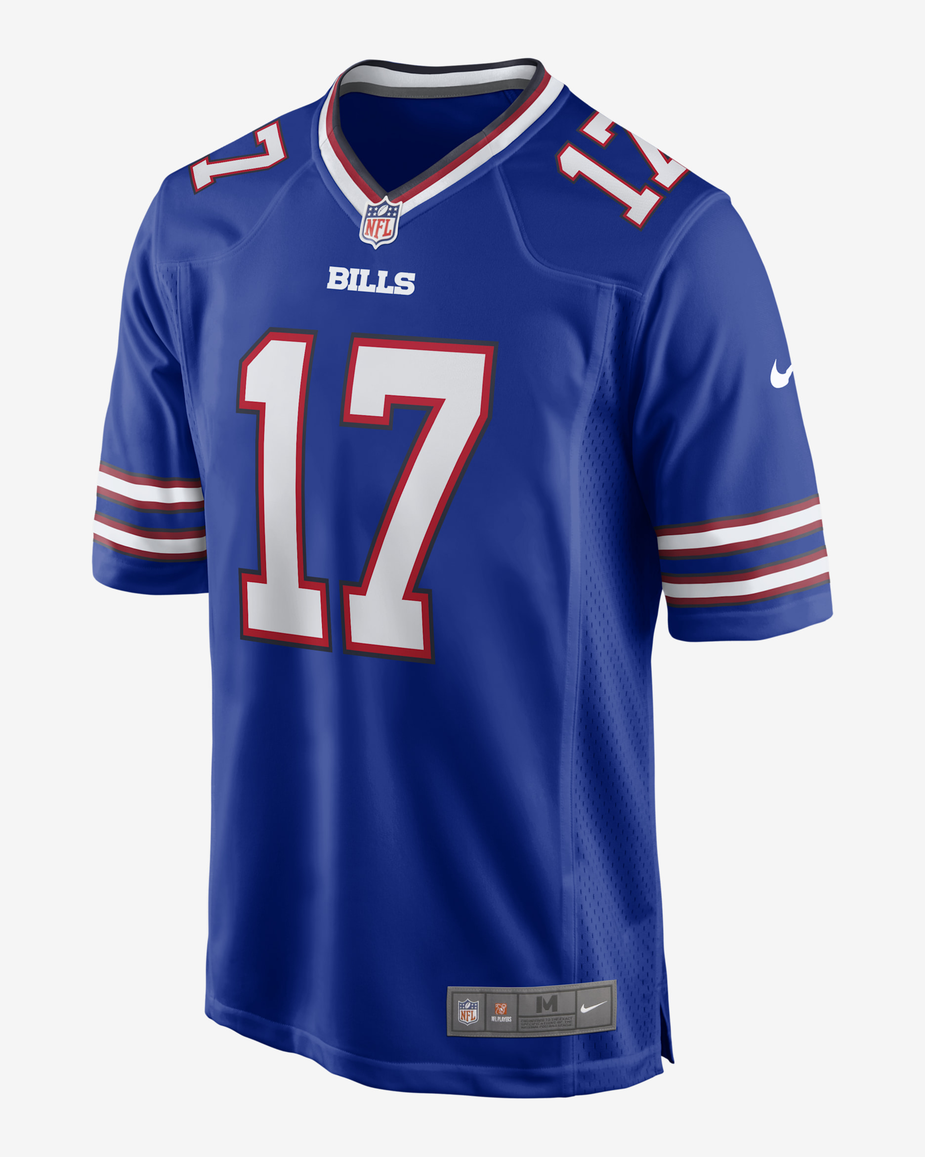 Jersey Nike de juego para hombre Josh Allen Buffalo Bills - Azul eléctrico