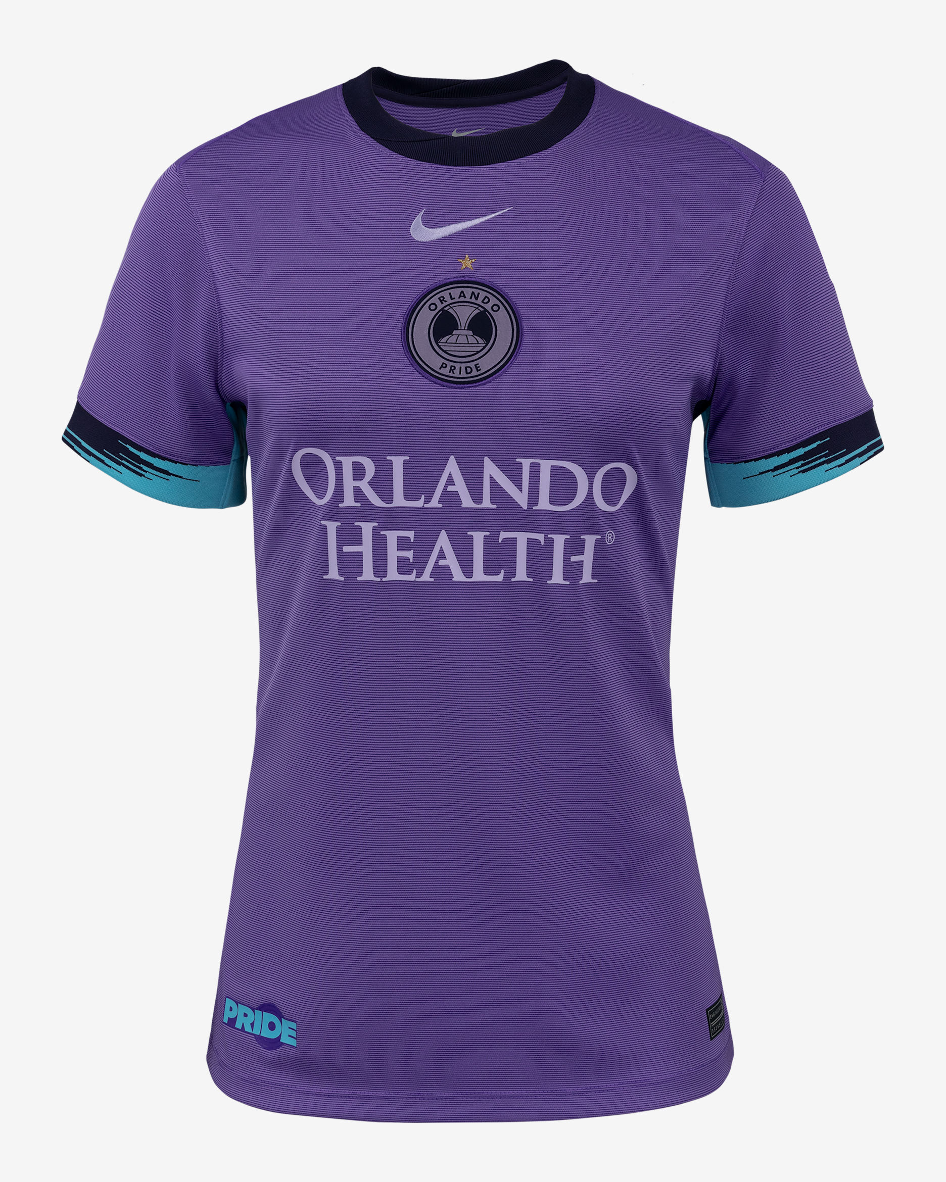 Jersey Nike Dri-FIT de la NWSL tipo réplica para mujer Orlando Pride visitante Stadium - Uva acción/Morado campo