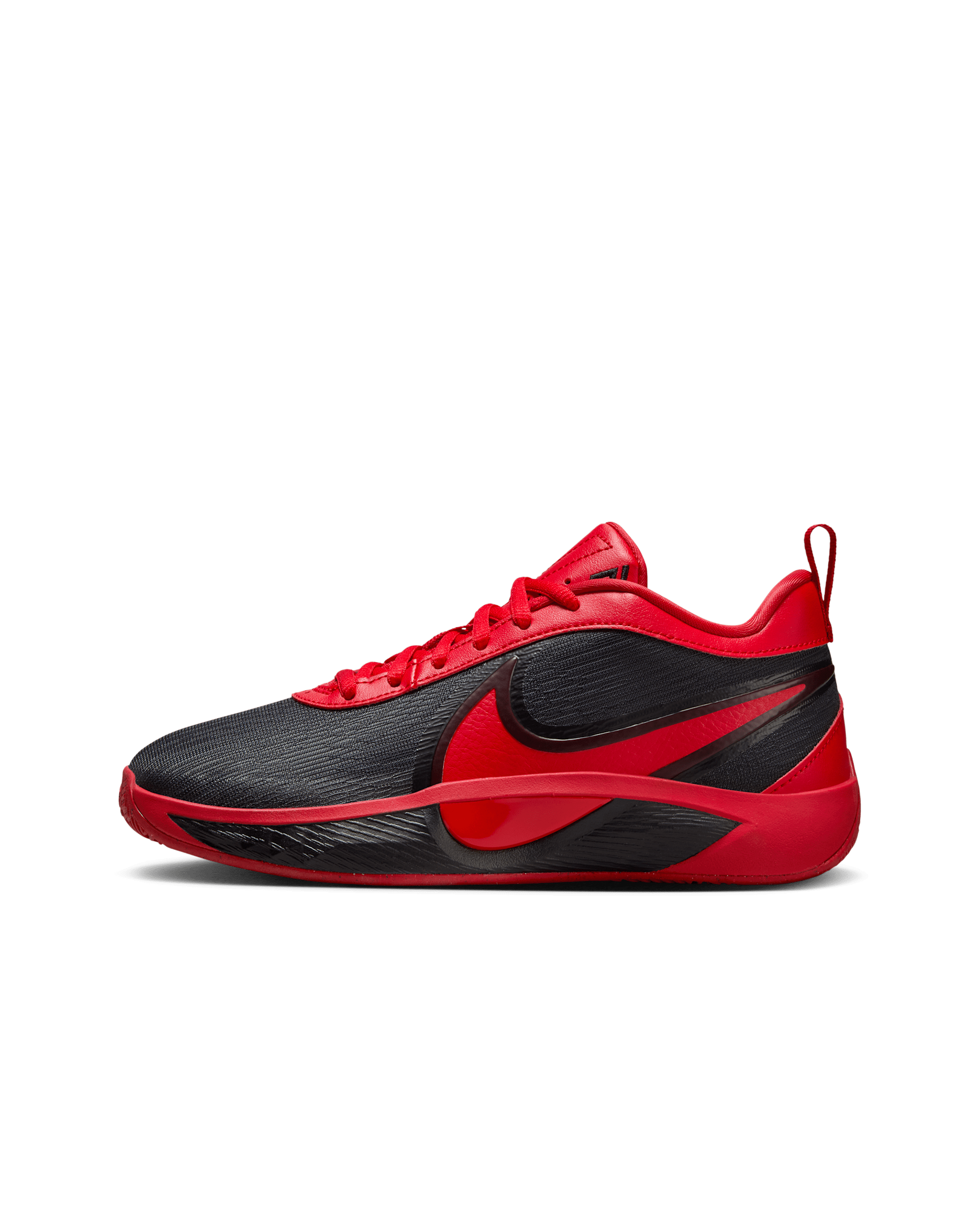 Tenis de básquetbol para niños grandes Giannis Freak 6 - Negro/Rojo universitario