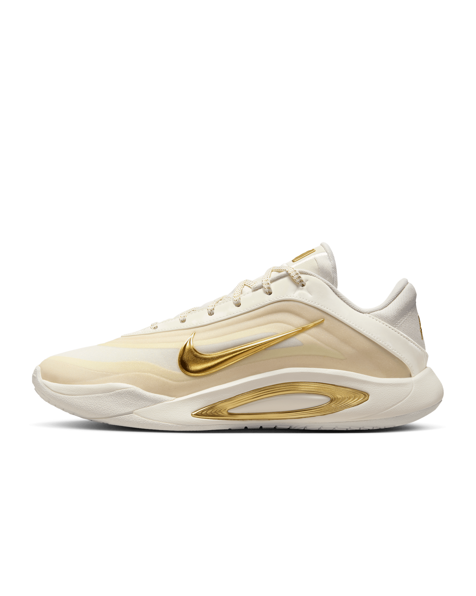 A'One "dyNASTY" A'ja Wilson Basketball Shoes - Sail/Metallic Gold/Sail