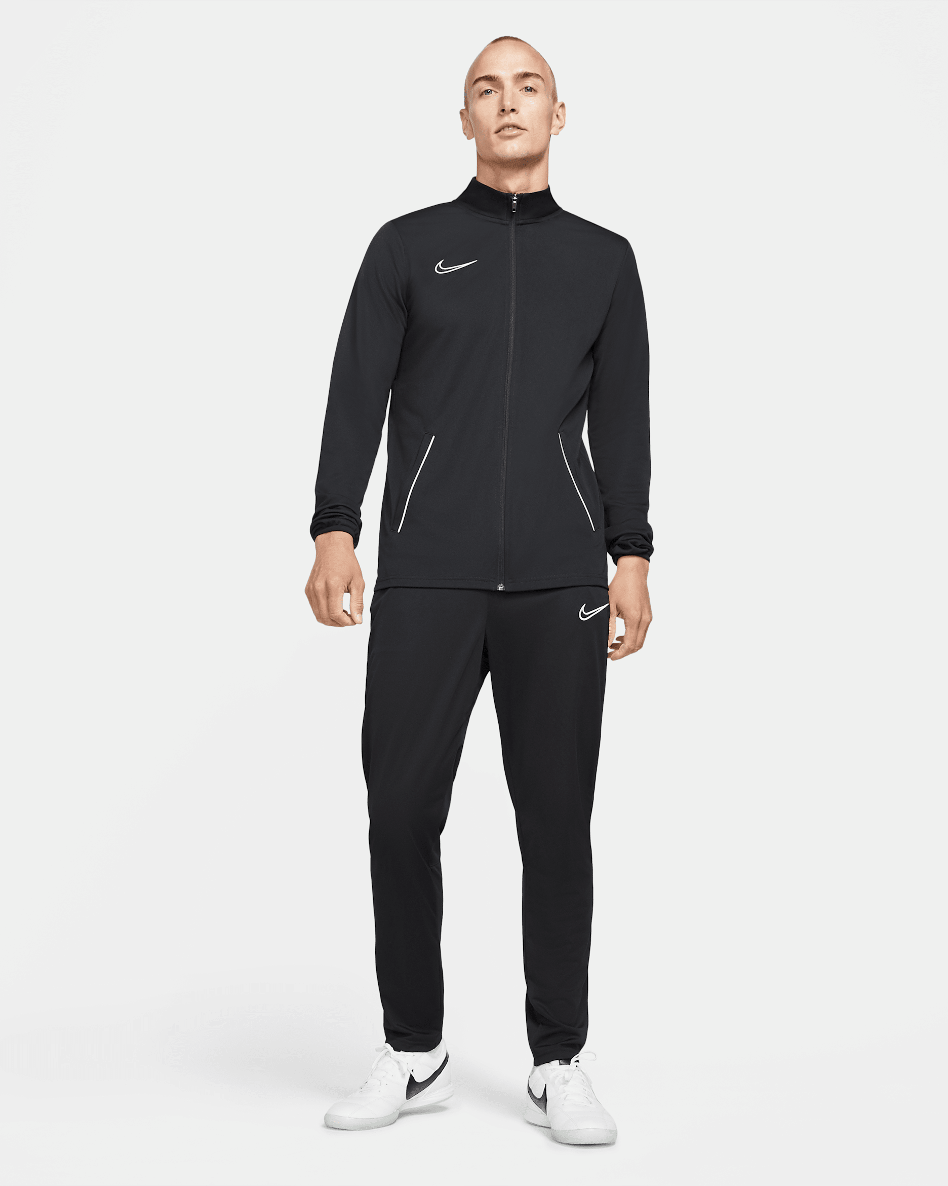 Nike Dri-FIT Academy Men's Knit Football Tracksuit - Black/White/White