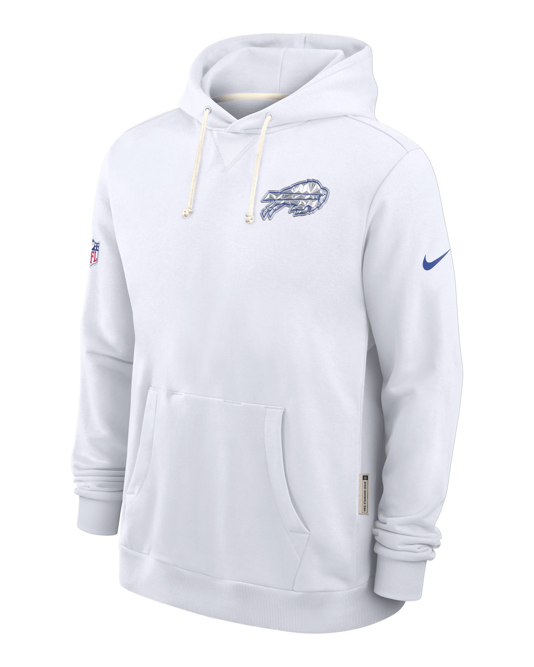 Buffalo Bills Rivalries Collection Sideline Men's Nike Dri-FIT NFL Pullover Hoodie - White