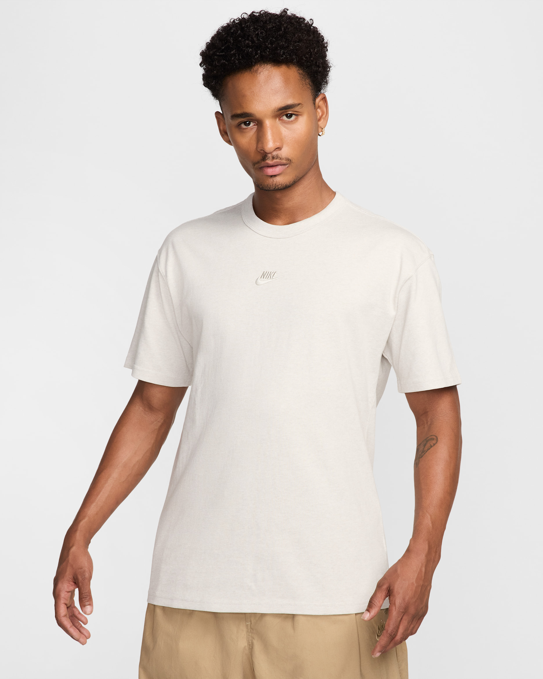 Nike Sportswear Premium Essentials Men's T-Shirt - Light Bone/Heather