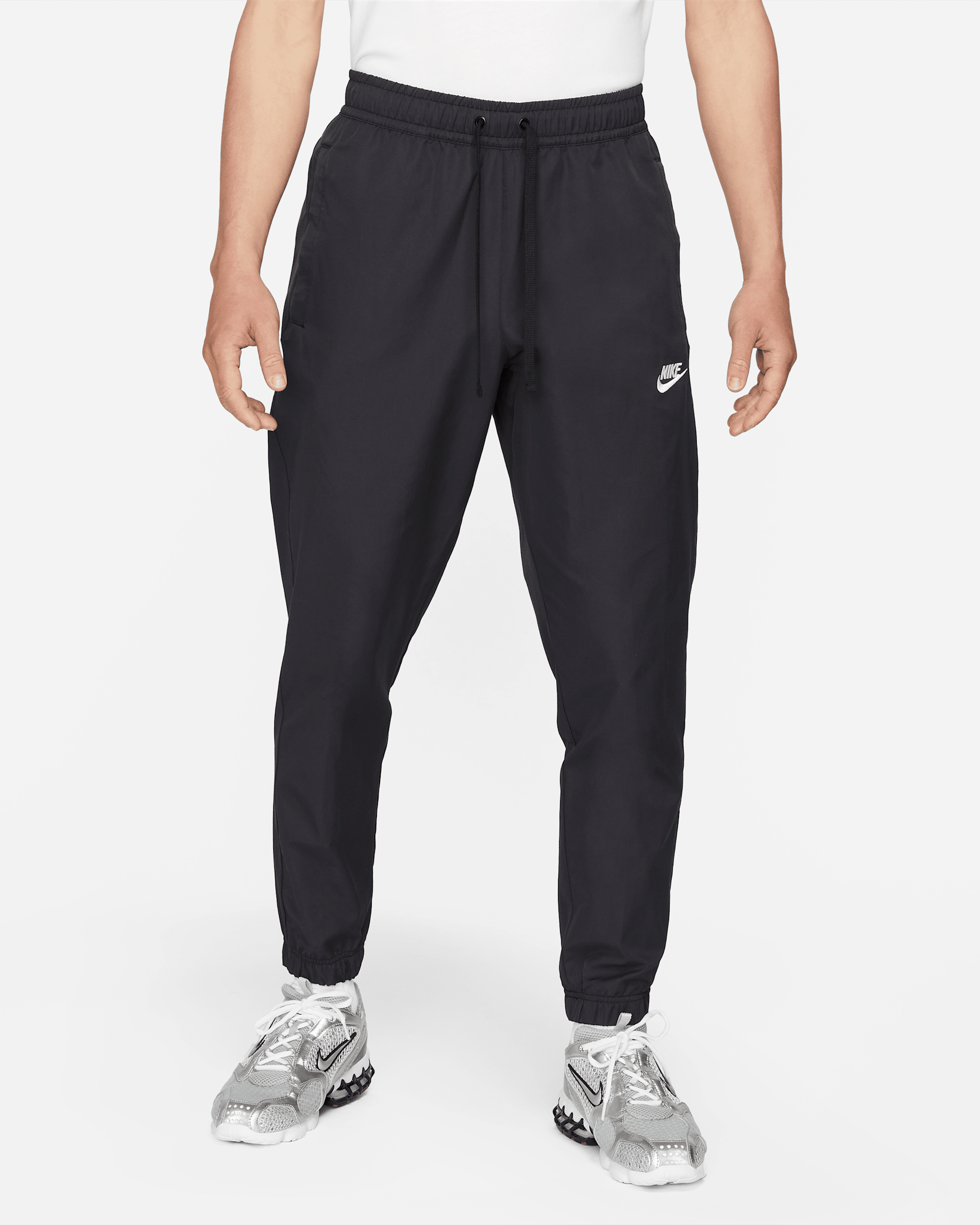 Nike Sportswear Men's Unlined Cuff Trousers - Black/White