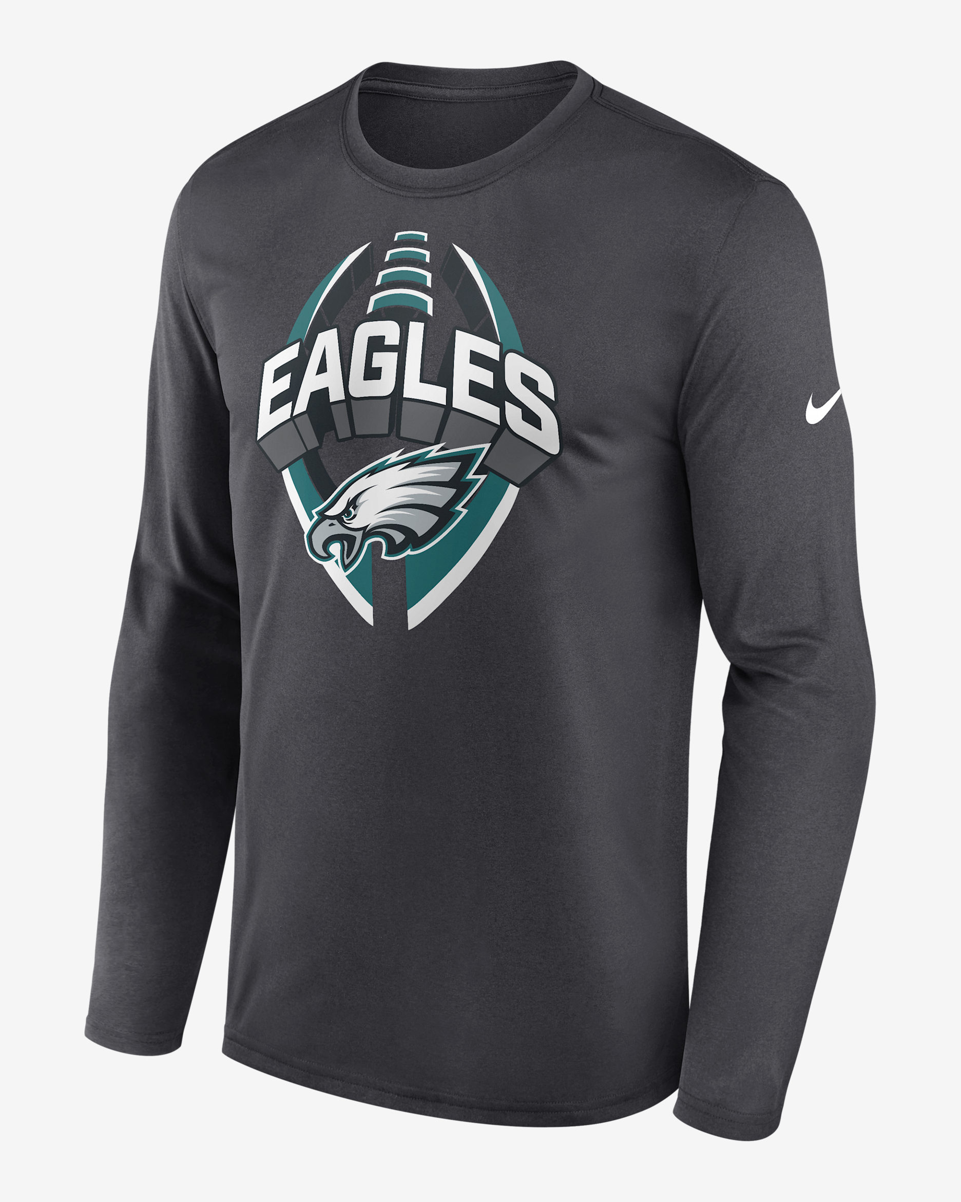 Philadelphia Eagles Legend Icon Men's Nike Dri-FIT NFL Long-Sleeve T-Shirt - Anthracite