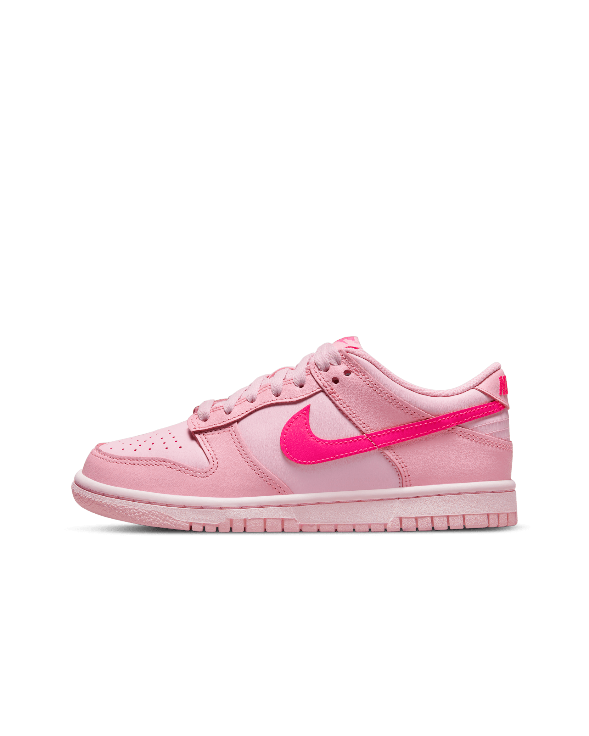 Nike Dunk Low Big Kids' Shoes - Medium Soft Pink/Hyper Pink/Pink Foam