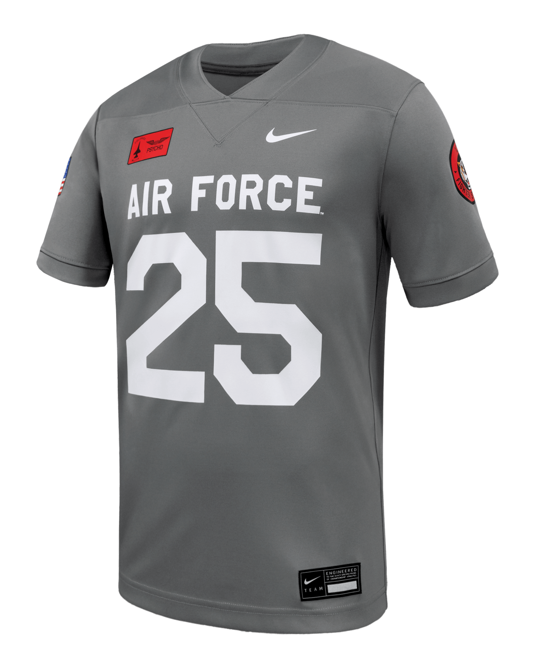 Air Force Men's Nike College Football Replica Jersey - Dark Steel Grey