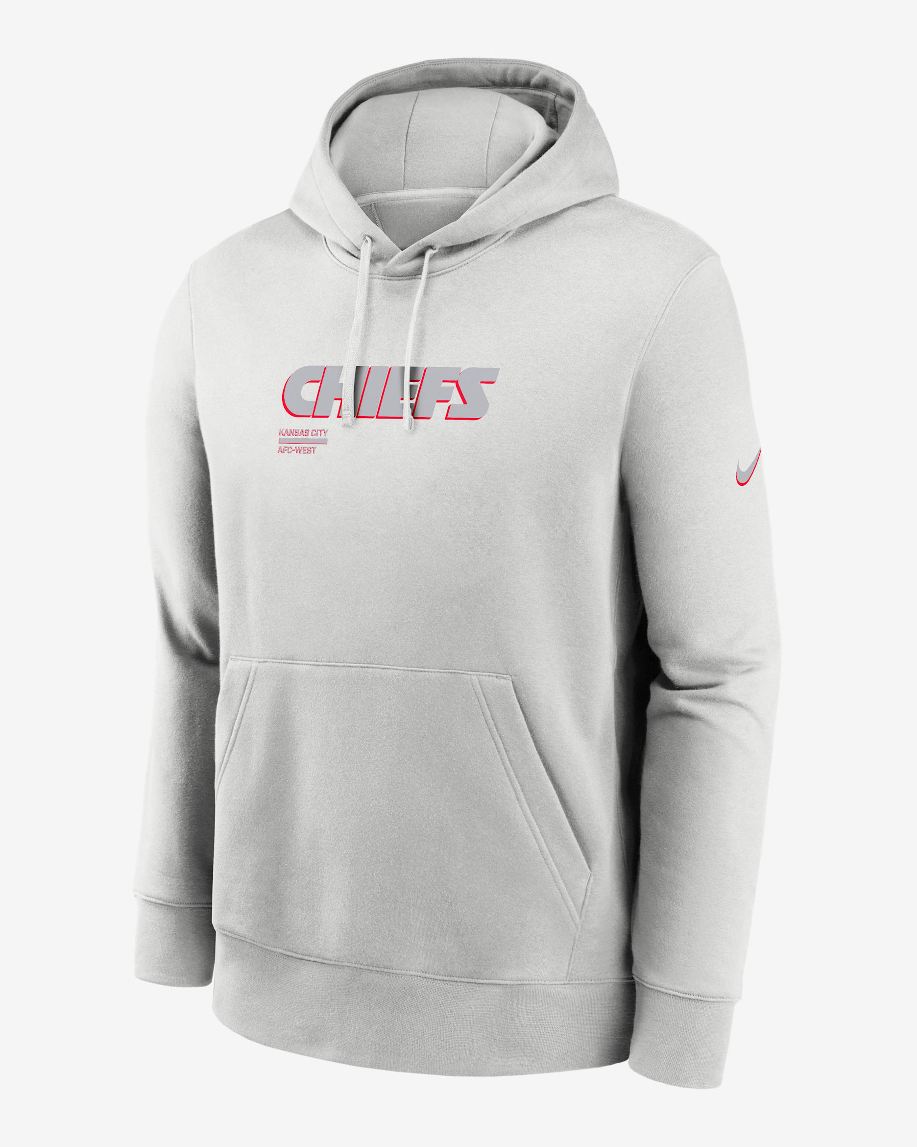 Kansas City Chiefs Slot Receiver Club Men's Nike NFL Pullover Hoodie - Grey