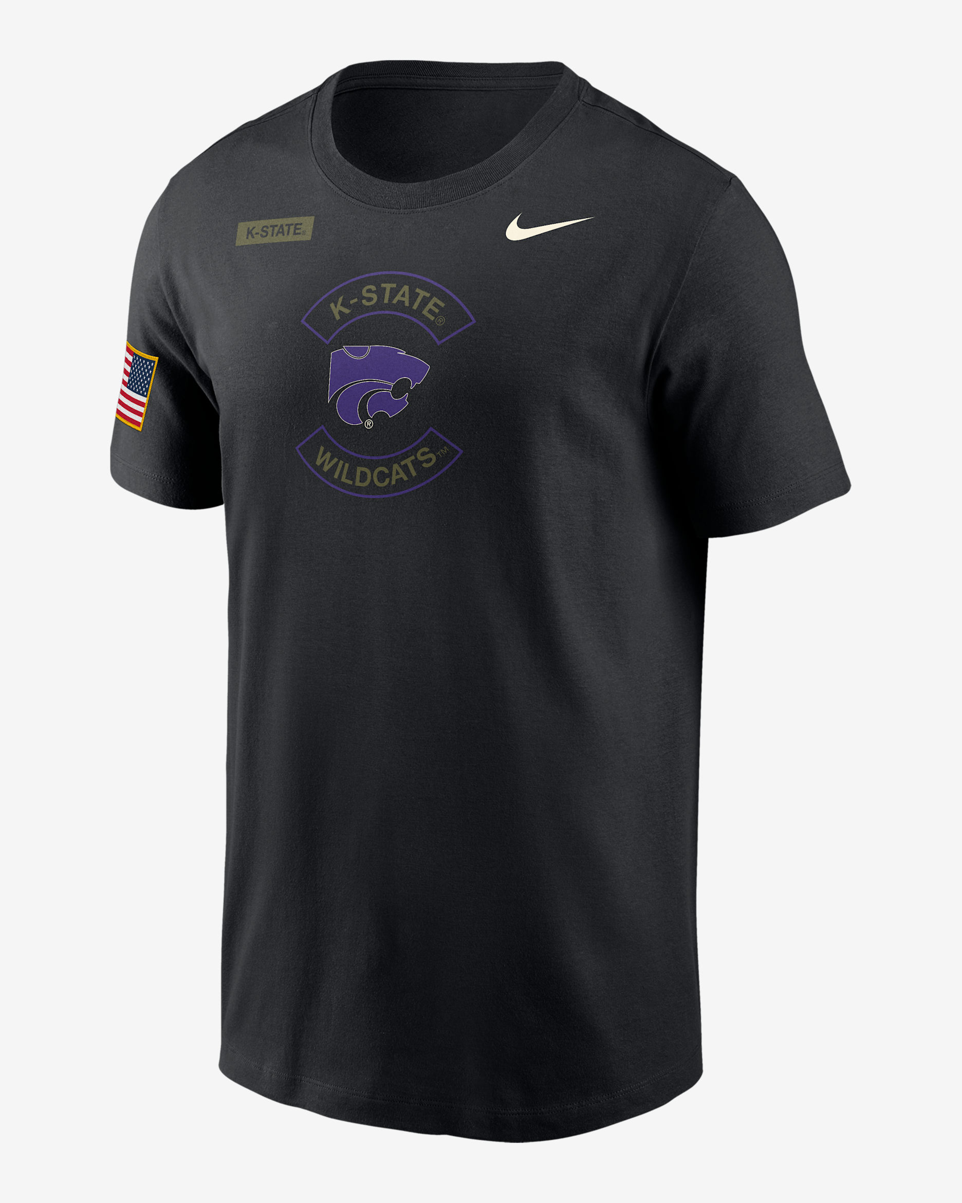 Playera Nike Dri-FIT para hombre Kansas State Wildcats Team Issue - Negro